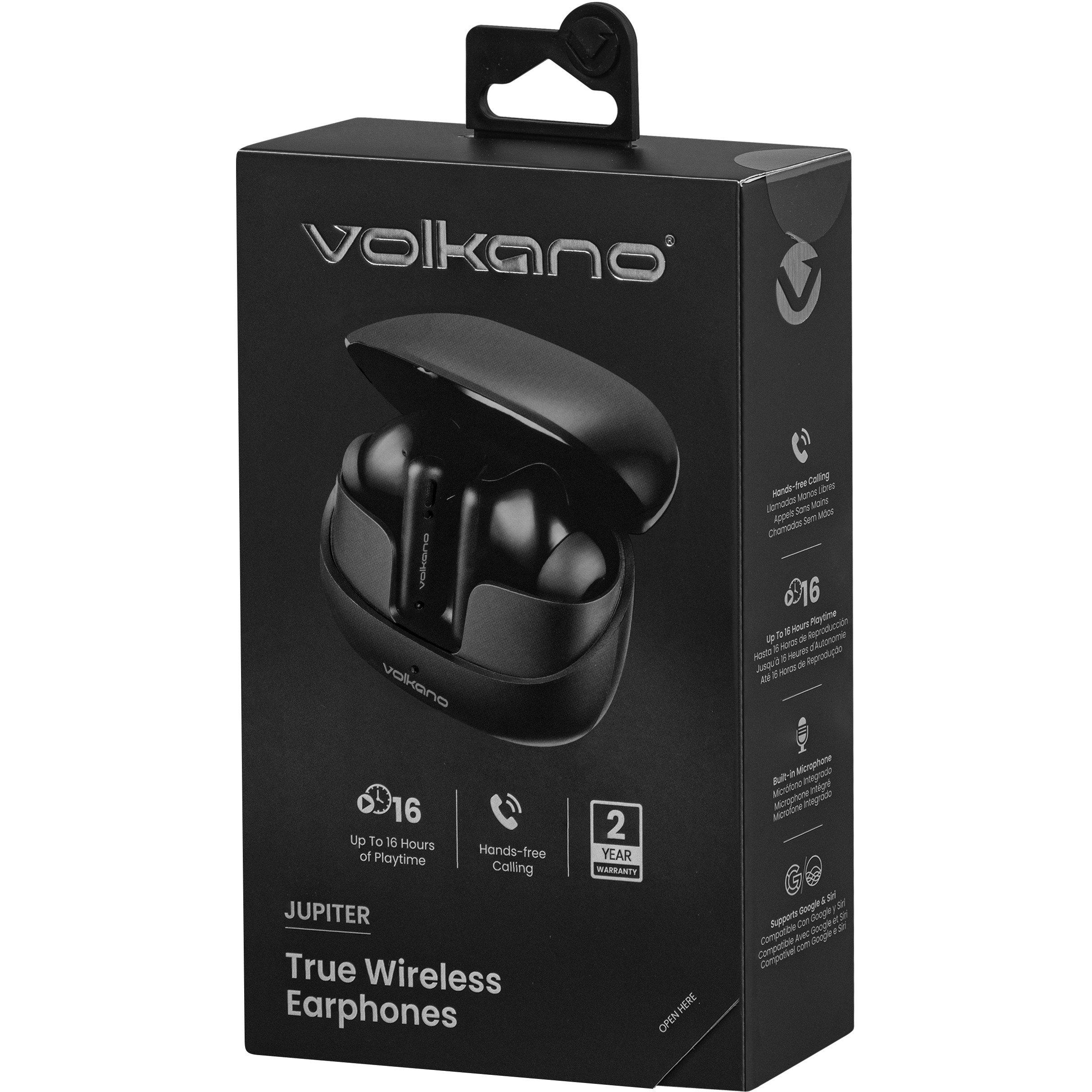 Black - Volkano - Volkano Jupiter True Wireless Bluetooth Earphones - 4