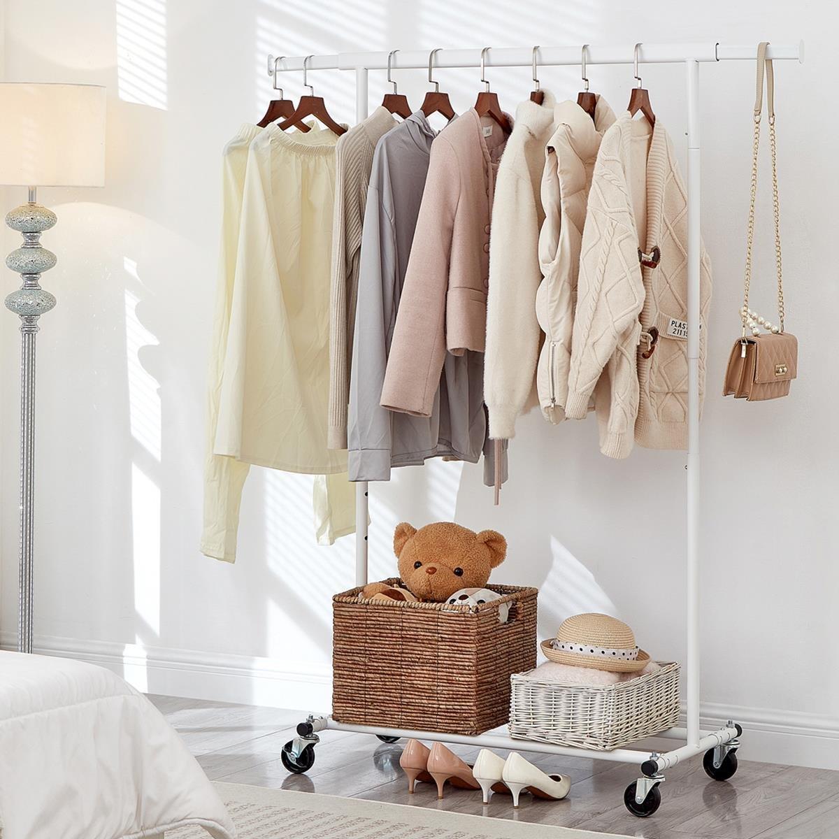 House Of Home  Heavy Duty Clothes Rail White