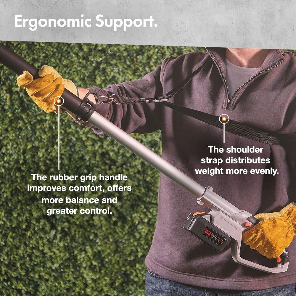 Grey - VonHaus - VonHaus - 40V Cordless Pole Hedge Trimmer - 4