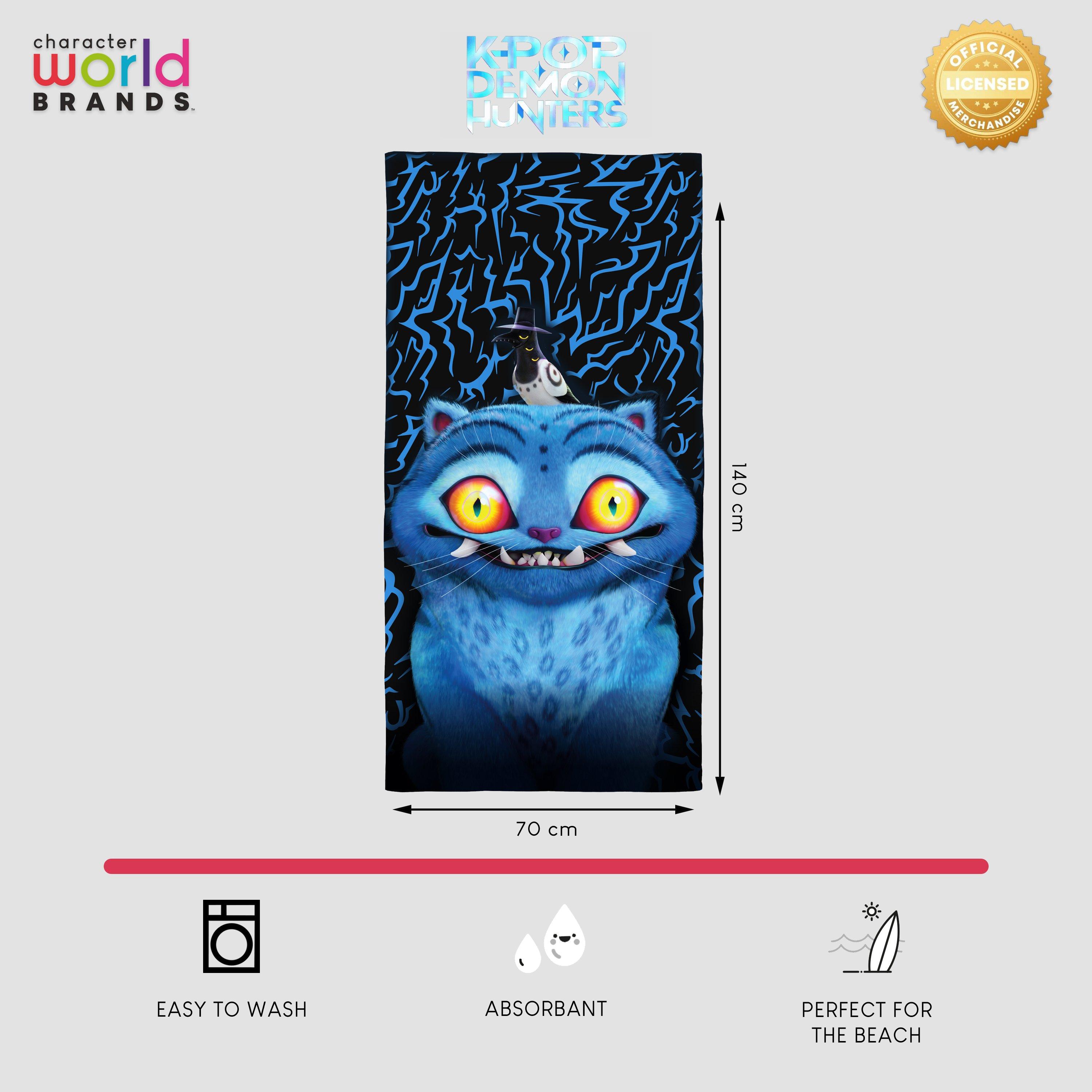 Black - K Pop Demon Hunters - KPop Demon Hunters Derpy Towel - 2