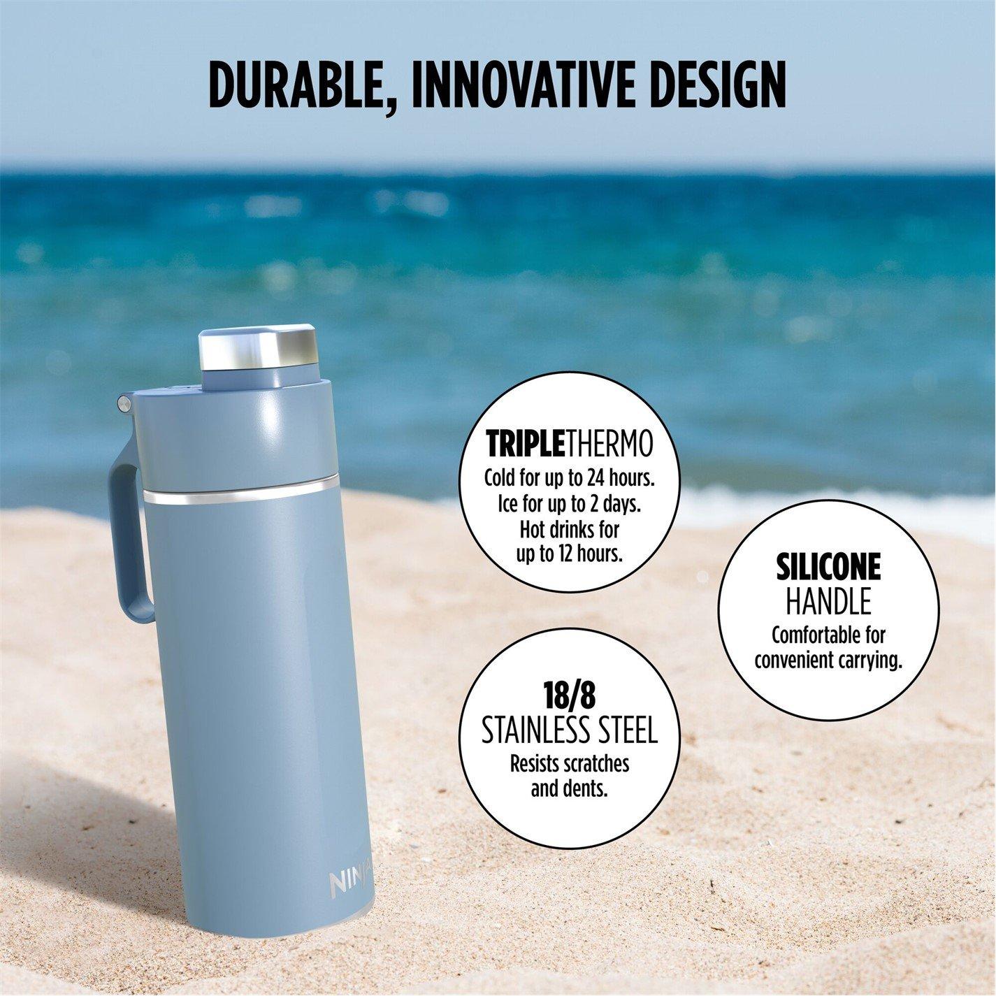 Blue - Ninja - Thirsti 700 ml Travel Bottle Blue DW2401EUUKBL - 5