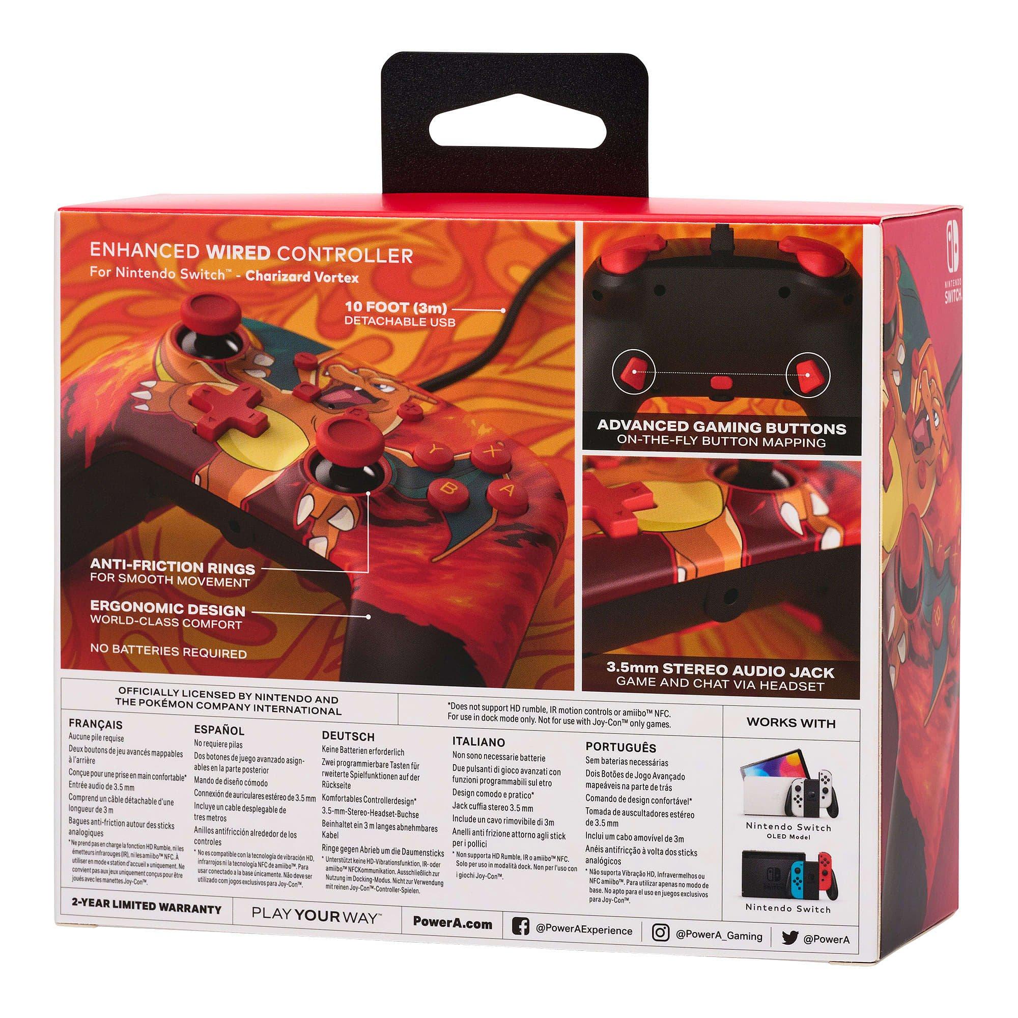 Vortex Motion Controller PowerA Switch Wired Controller - Charizard Vortex | FRASERS