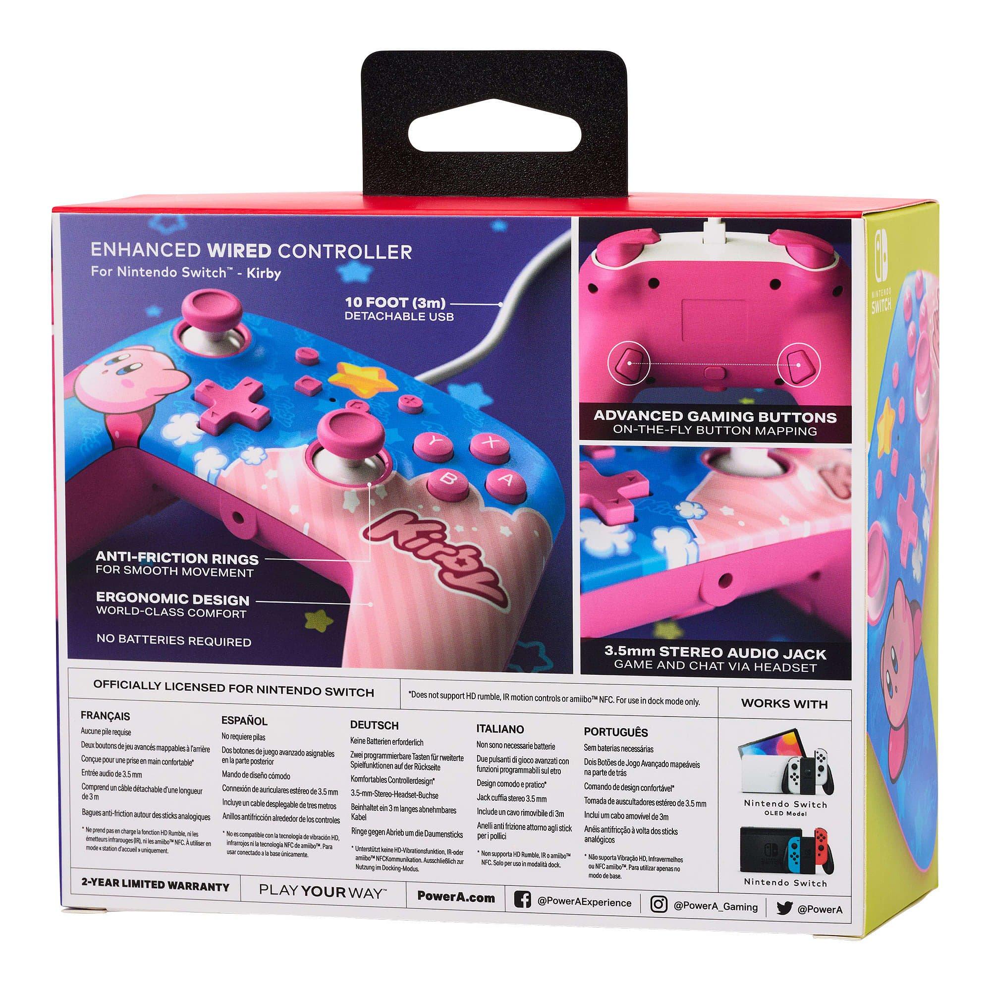 Kirby - PowerA - Switch Enhanced Wired Controller - Kirby - 11