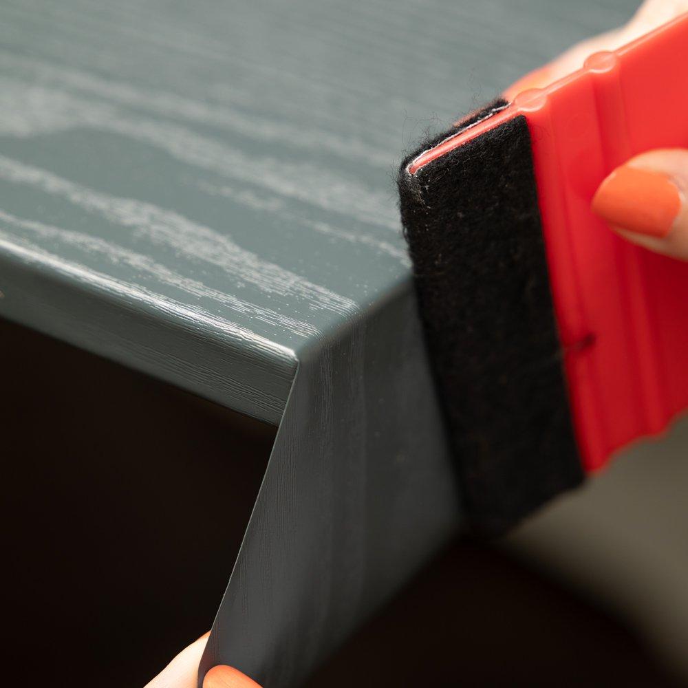 Black - D C Fix - Barely Black Wood Self-adhesive Vinyl 67.5cmx2m x3 - 3