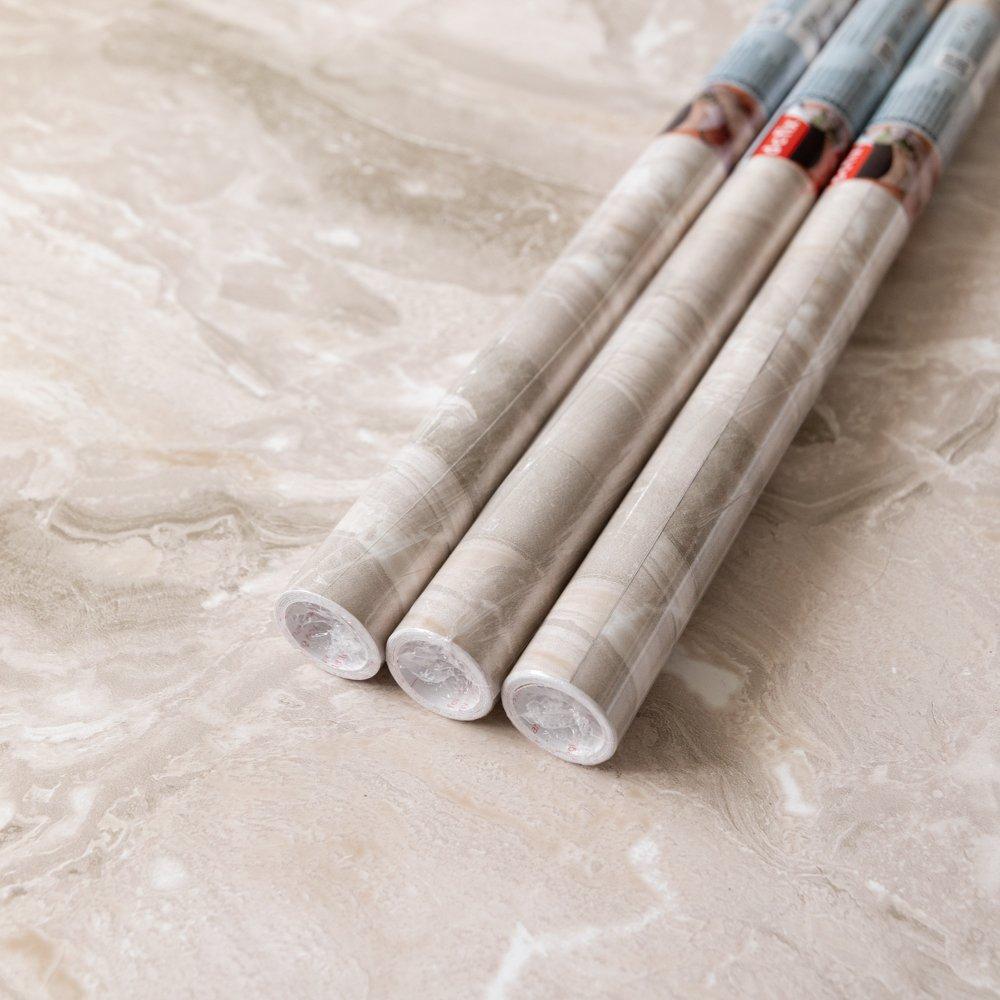 Sand - D C Fix - Marble Paladina Sand Self-adhesive Vinyl 67.5cm x3 - 1