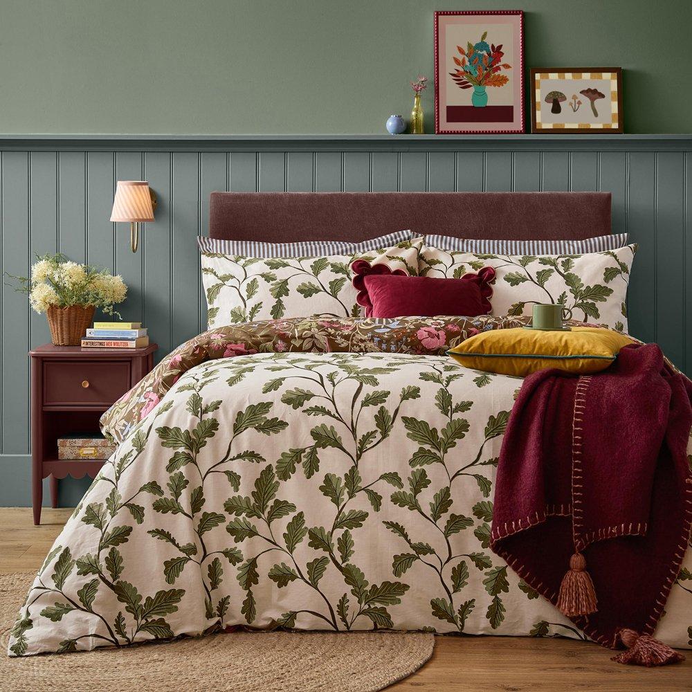 Chocolate - Furn - Forest Bloom Reversible Duvet Sets - 2