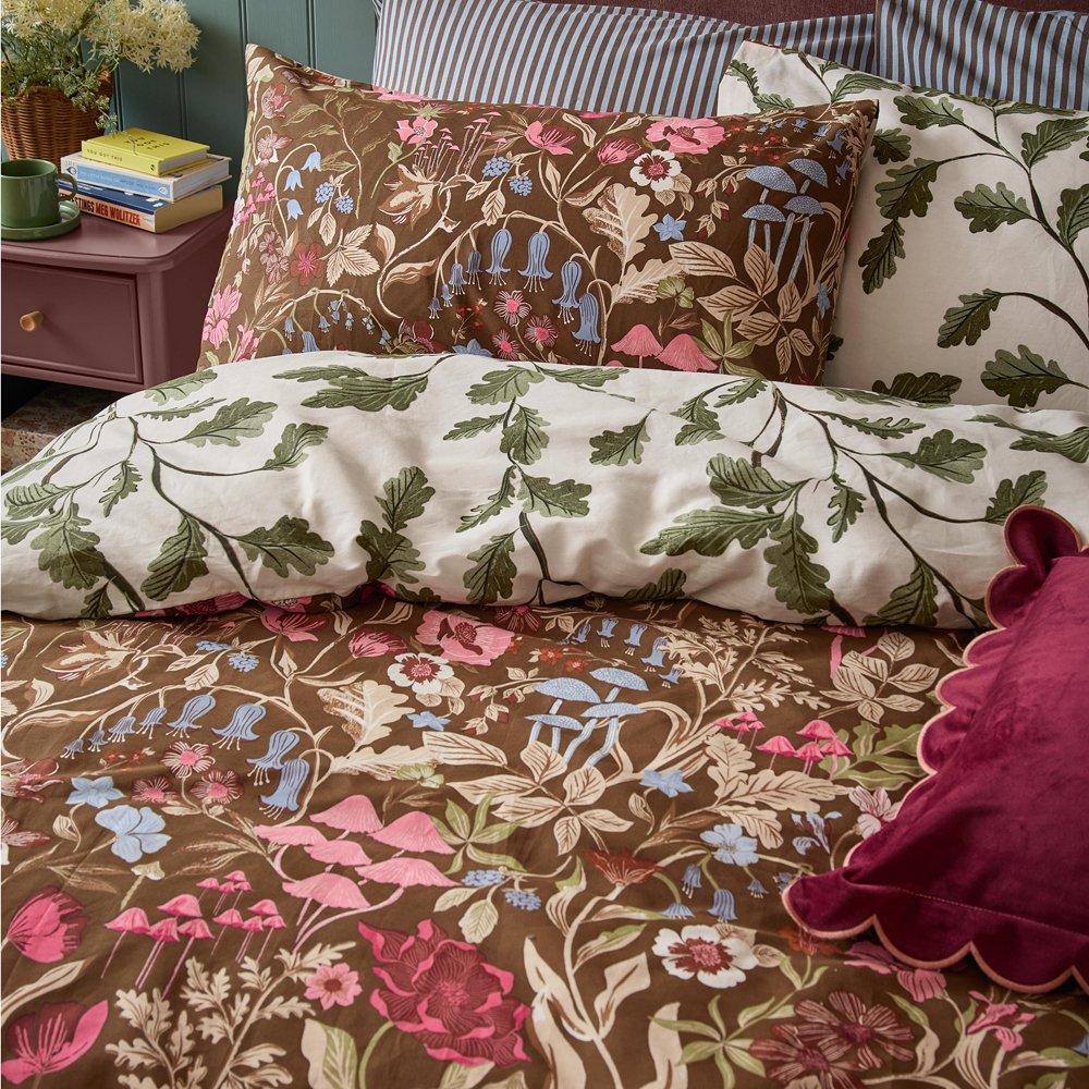 Chocolate - Furn - Forest Bloom Reversible Duvet Sets - 3
