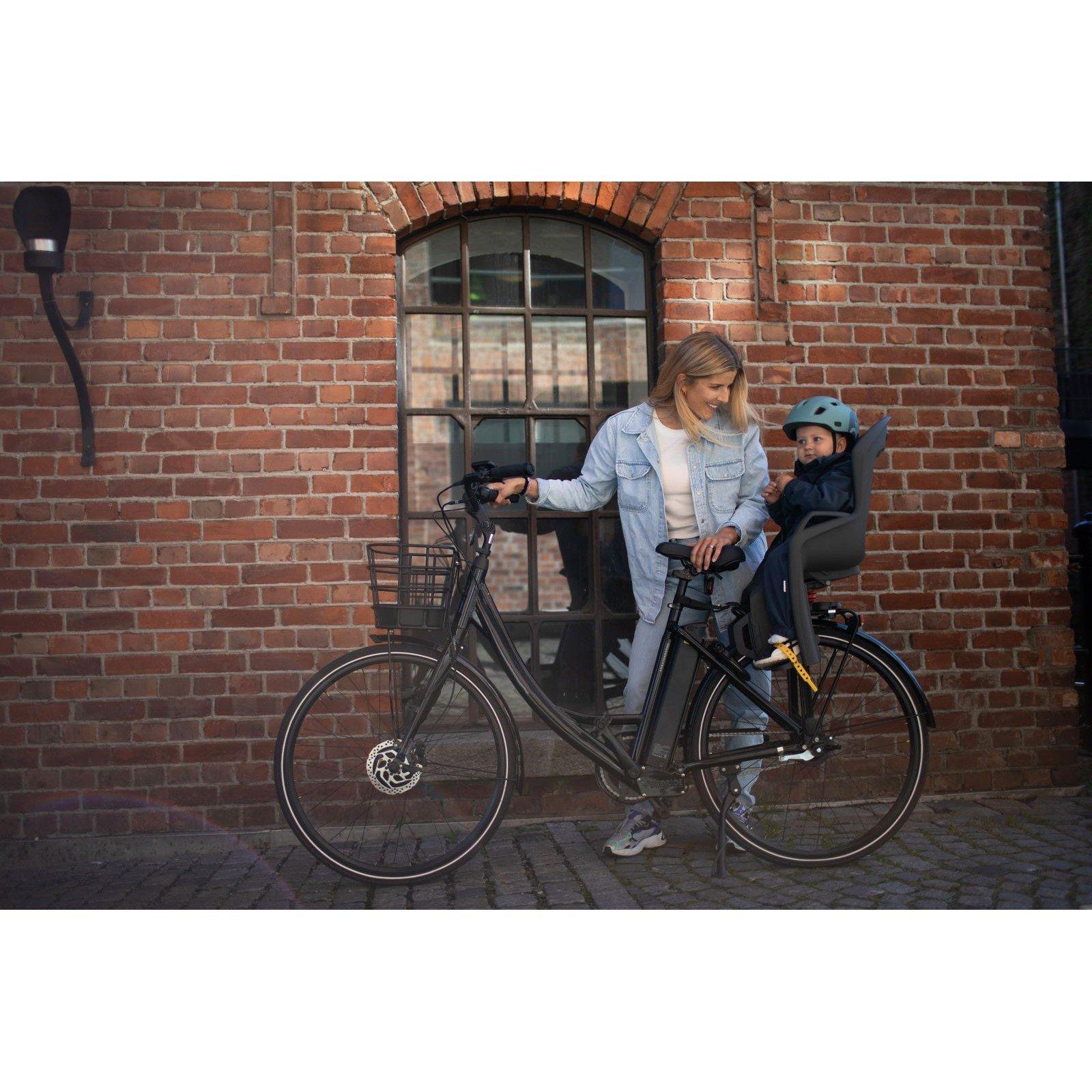 Dark Grey - Hamax - Amiga Pannier Rack Mounted Child Bike Seat - 4