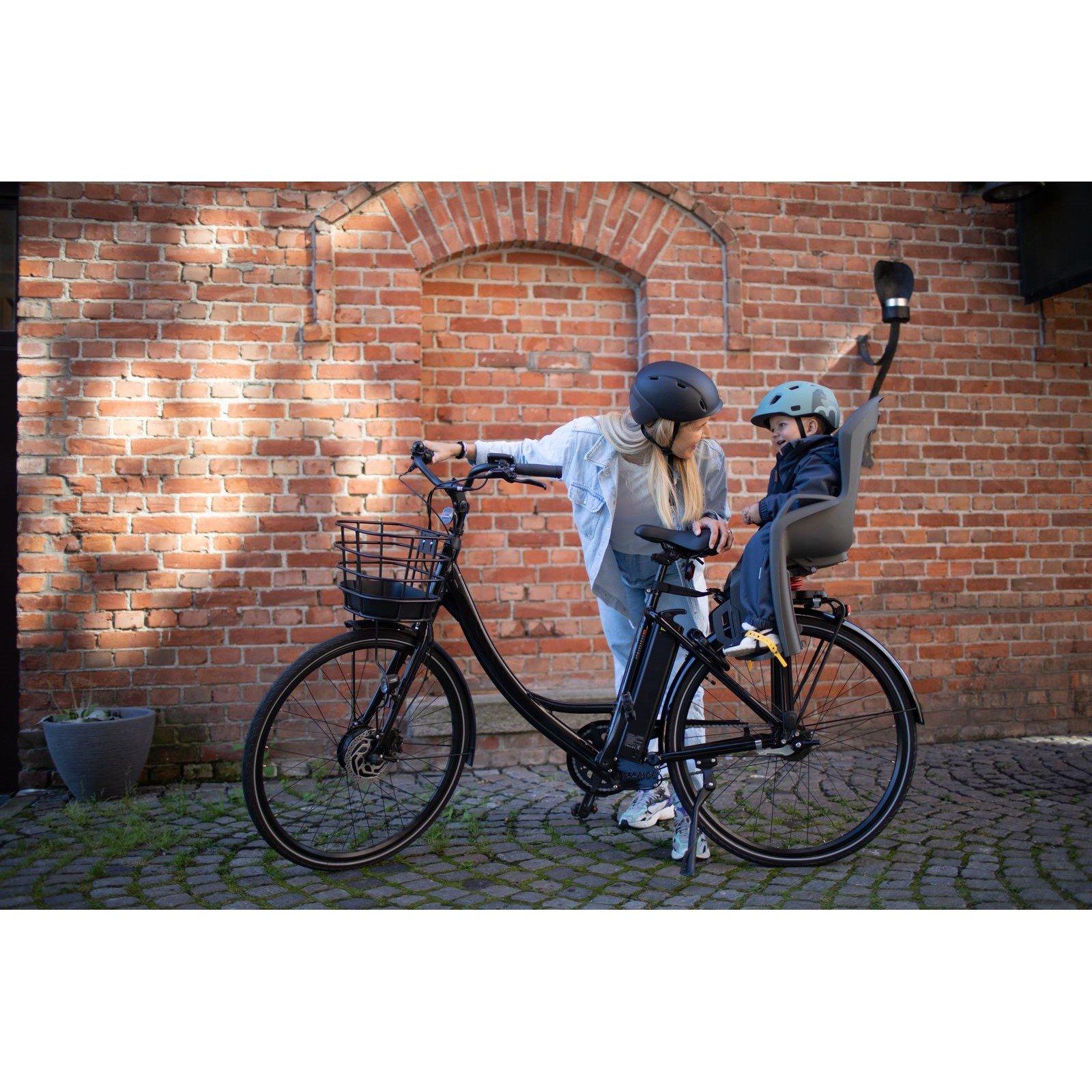 Dark Grey - Hamax - Amiga Pannier Rack Mounted Child Bike Seat - 6