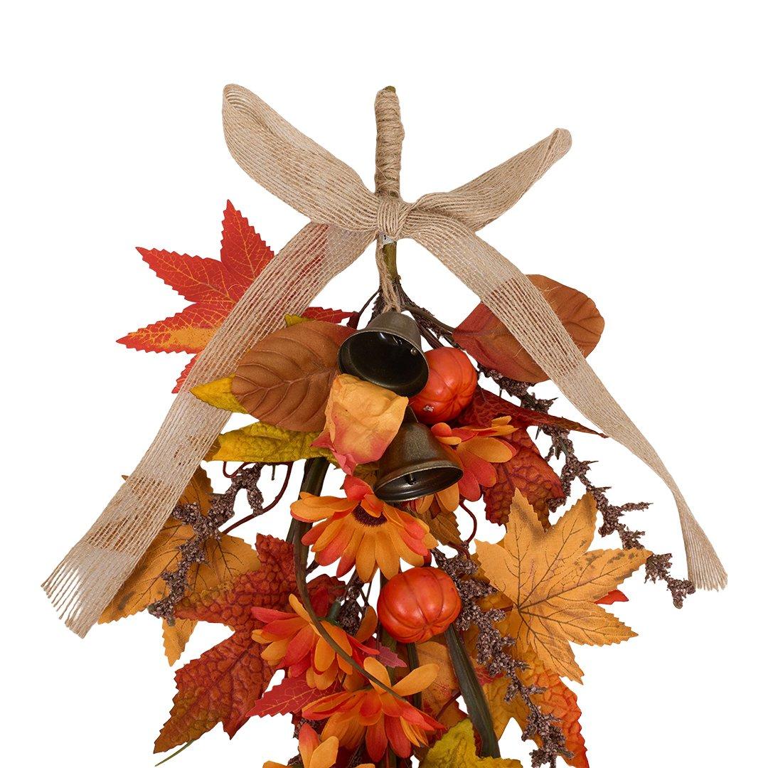 Orange - LIFE IDEAS - Fall Harvest Teardrop Door Swag - 4