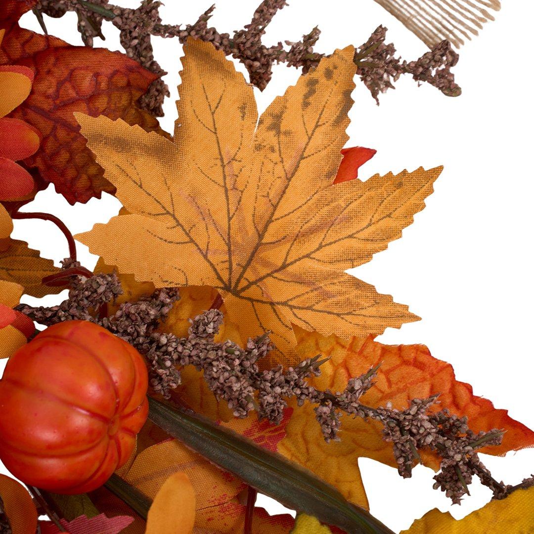 Orange - LIFE IDEAS - Fall Harvest Teardrop Door Swag - 5