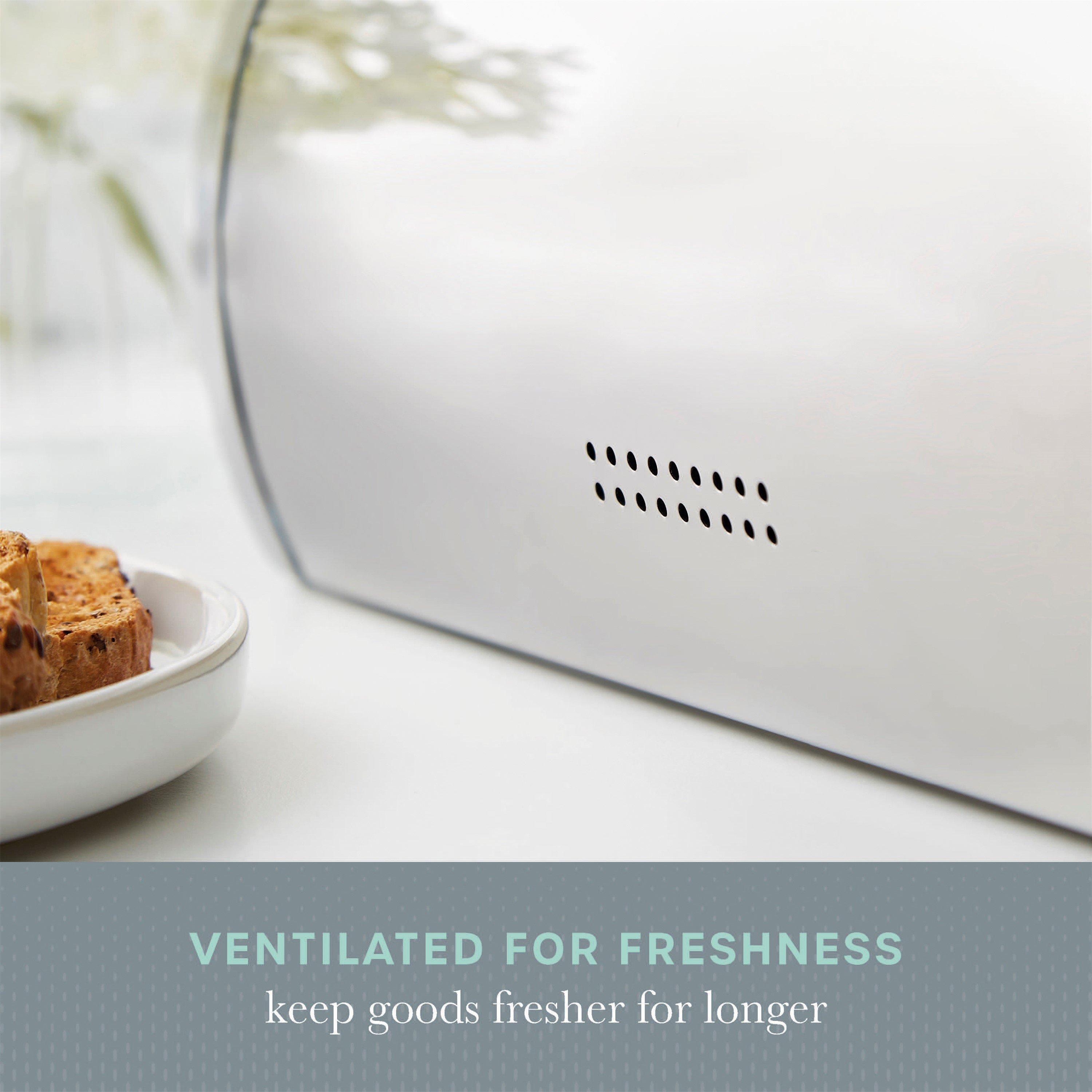 White - Swan - Elegance Bread Bin - 6