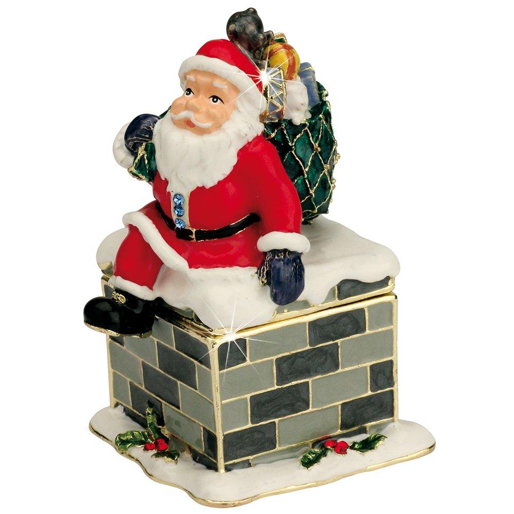 Craycombe Christmas 6039 - Santa & Chimney Trinket Box