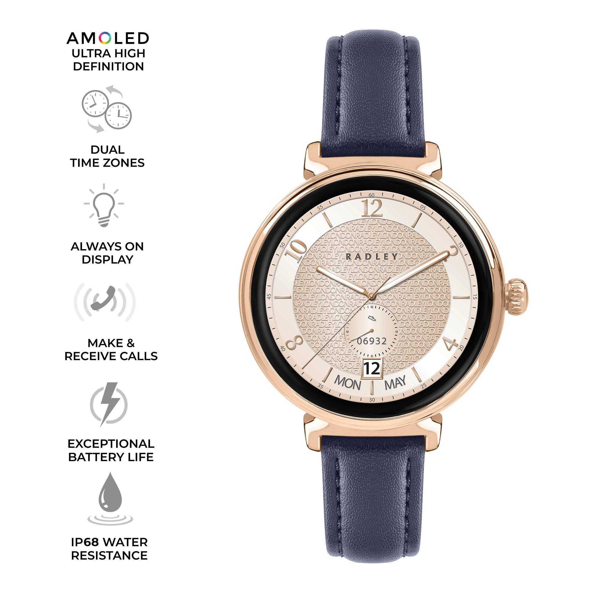 Blue - Radley - Radley Series 48 AMOLED Navy Smart Watch - 2