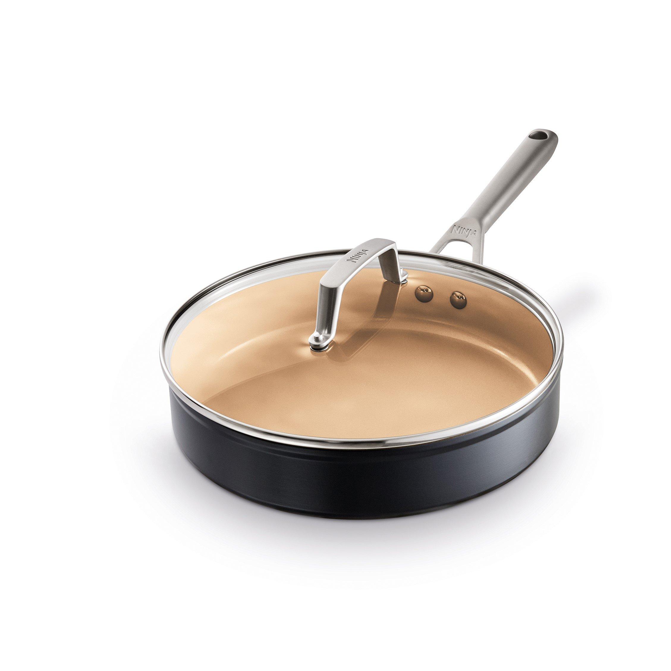 Grey - Ninja - Extended Life Ceramic 26cm Saute Pan CW90126EUI - 1