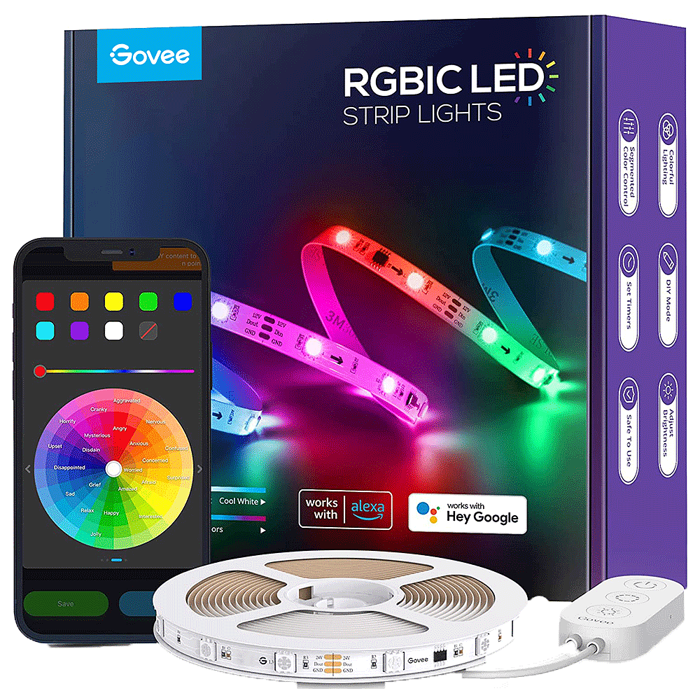Multi - GOVEE - RGBIC LED Strip Lights (5M) - 1