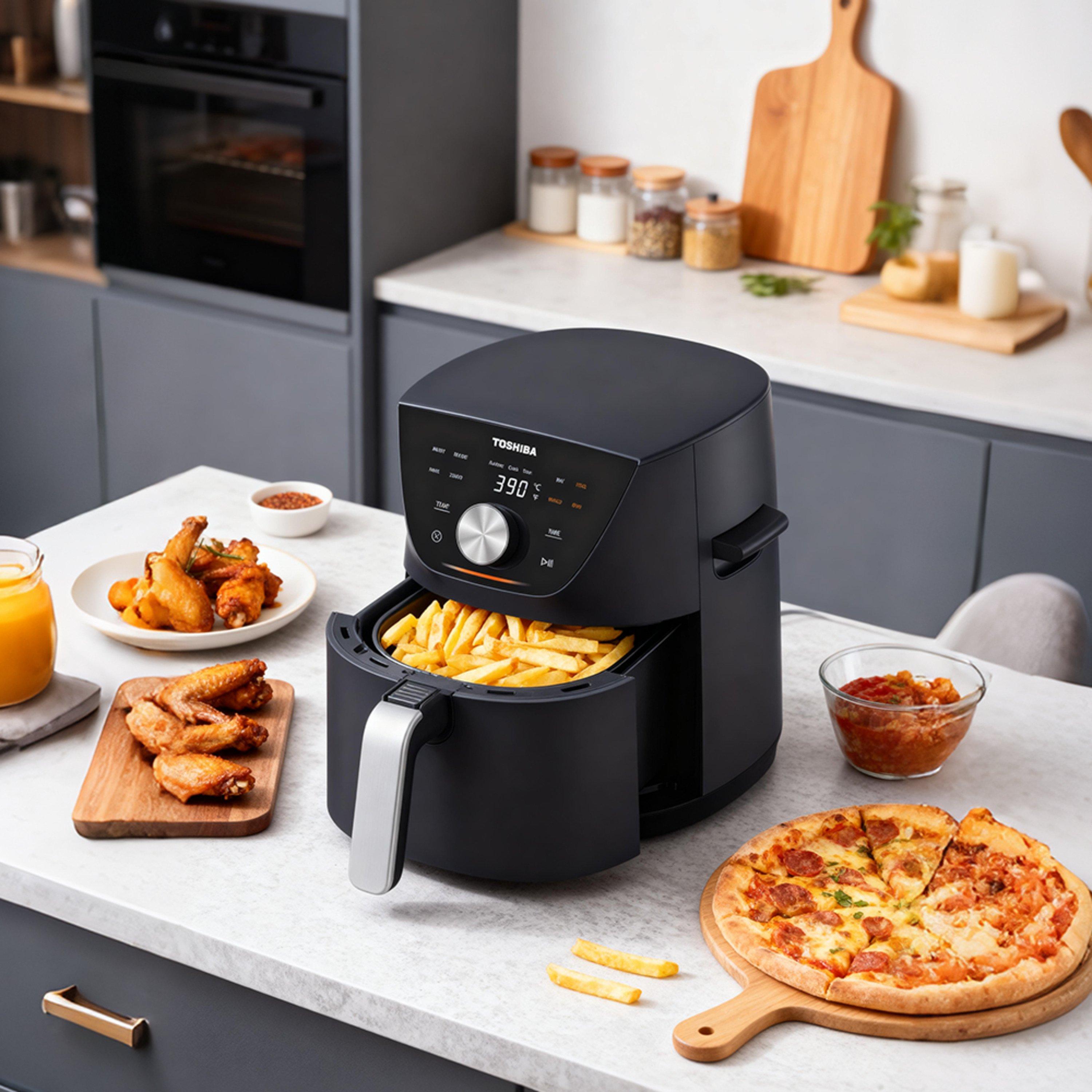Toshiba  5.2L Air Fryer With Touch Screen - Black