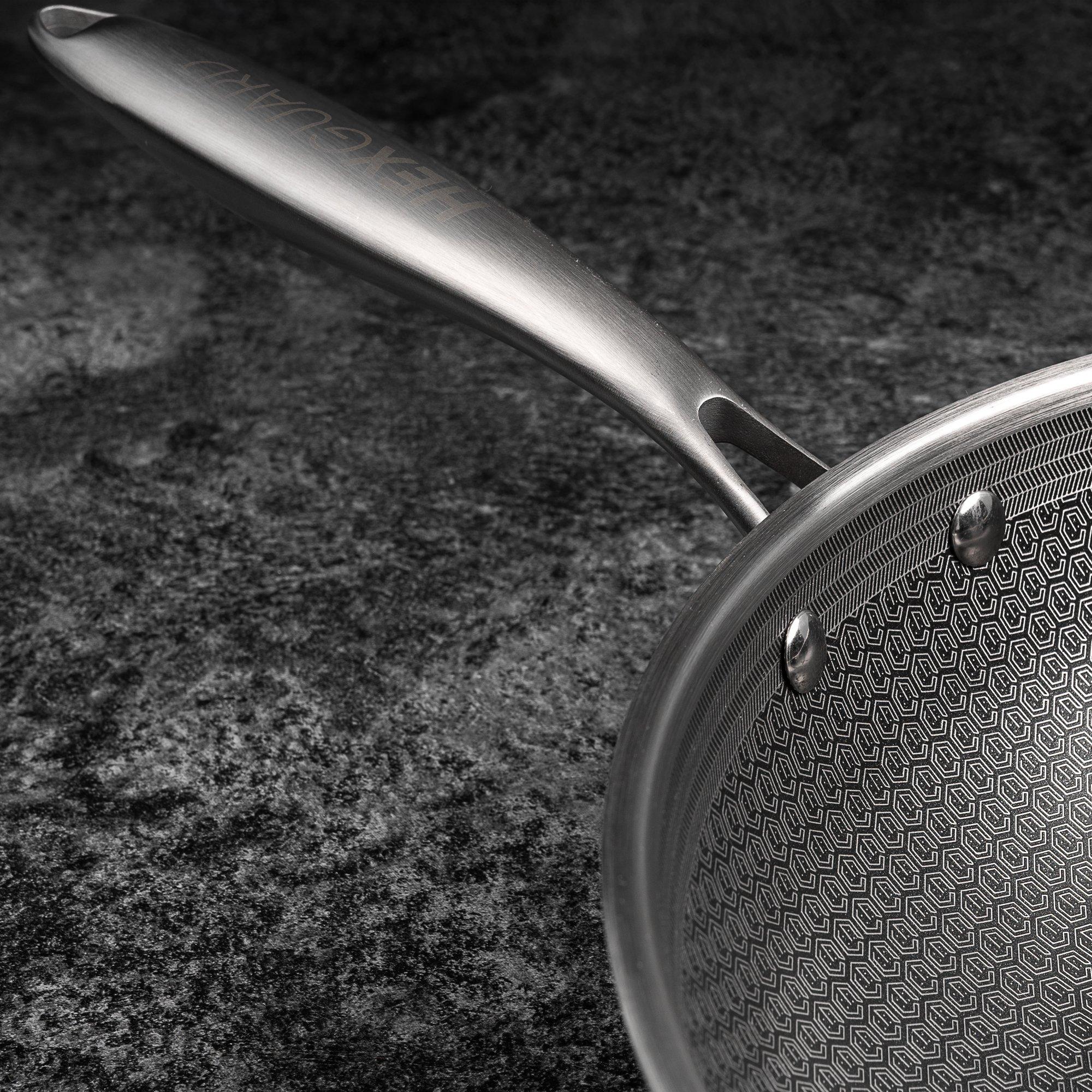 Silver - Prochef - HexGuard 30cm Wok with Helper Handle - 2