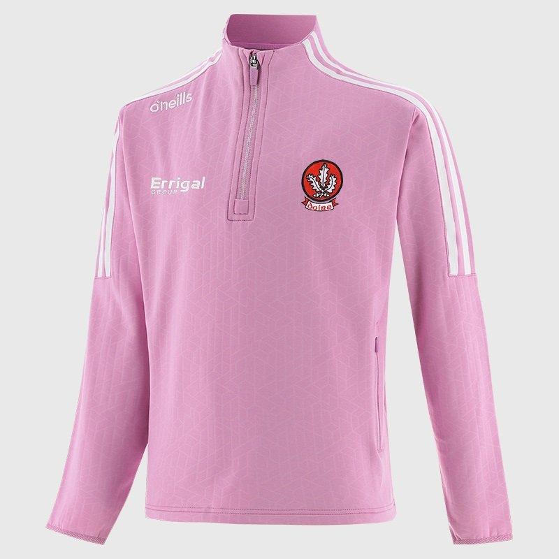 PNK/WHI/PNK - ONeills - Derry Hydra Half Zip Top Girls