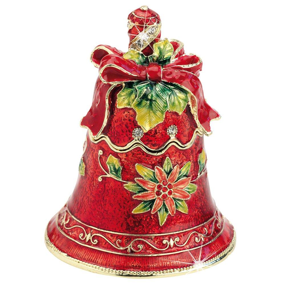 Craycombe Christmas 6027 - Red Christmas Bell Trinket Box