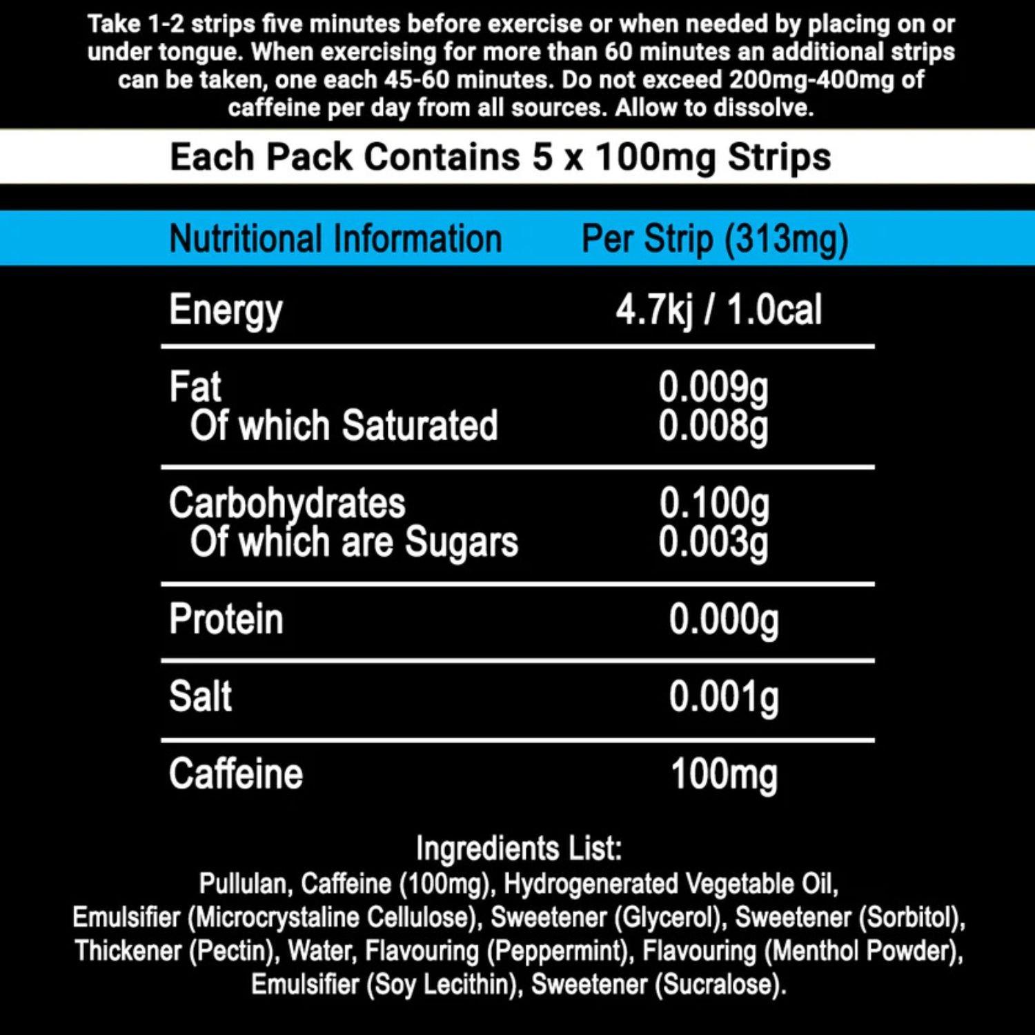 Artic Charge - Revvies - Energy Strips EXTRA STRENGTH - 100mg of Caffeine (12 x 5 Pack) - 4