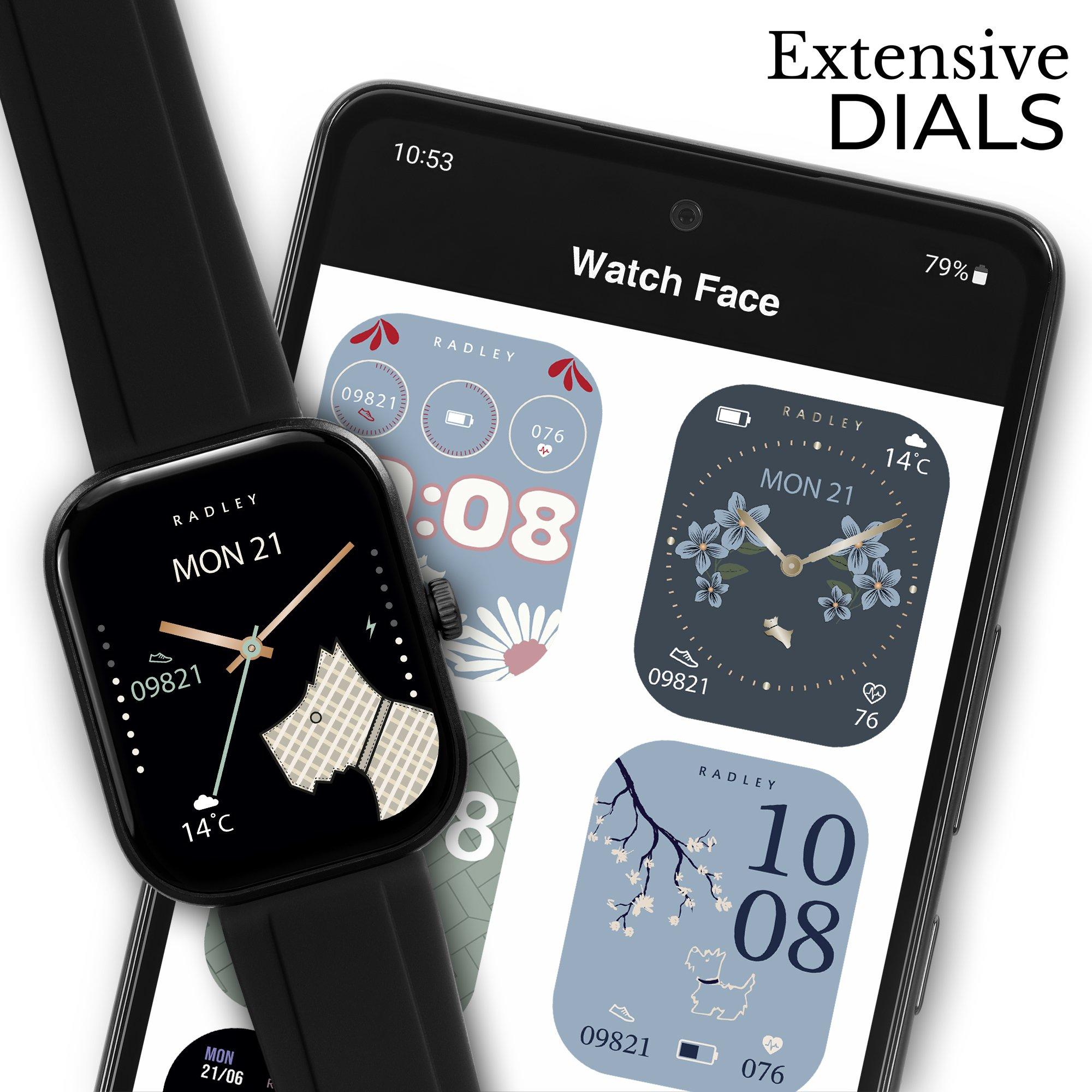 Black - Radley - Radley Series 55 Black Smart Watch - 3