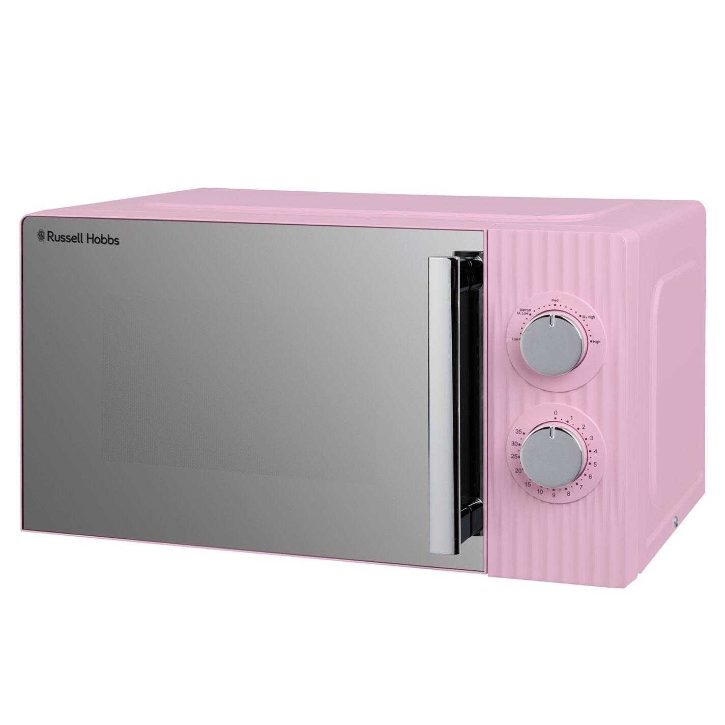 Raspberry Pink - Russell Hobbs - RHMM725RP Eden 17L Raspberry Pink Manual Microwave - 11