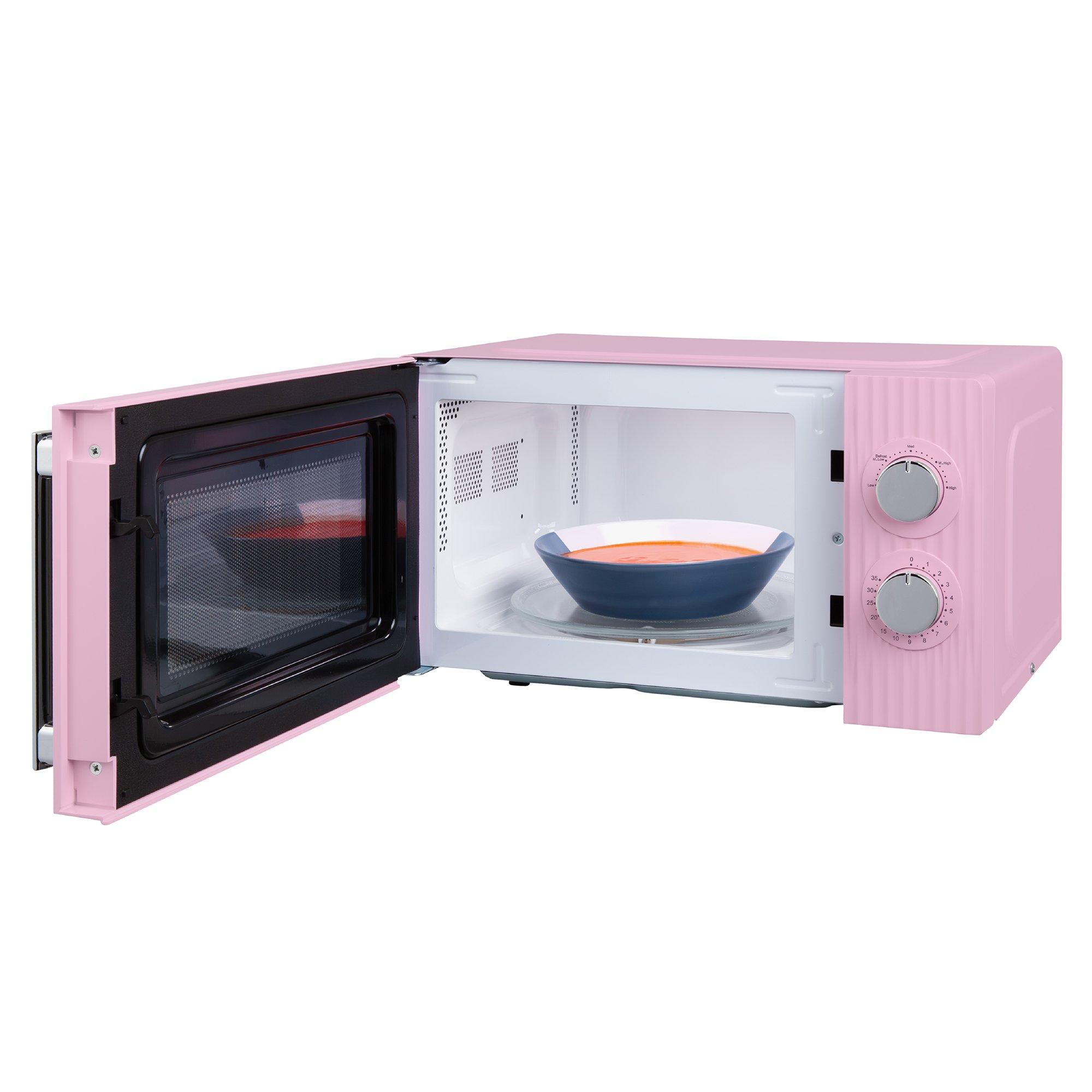 Raspberry Pink - Russell Hobbs - RHMM725RP Eden 17L Raspberry Pink Manual Microwave - 3
