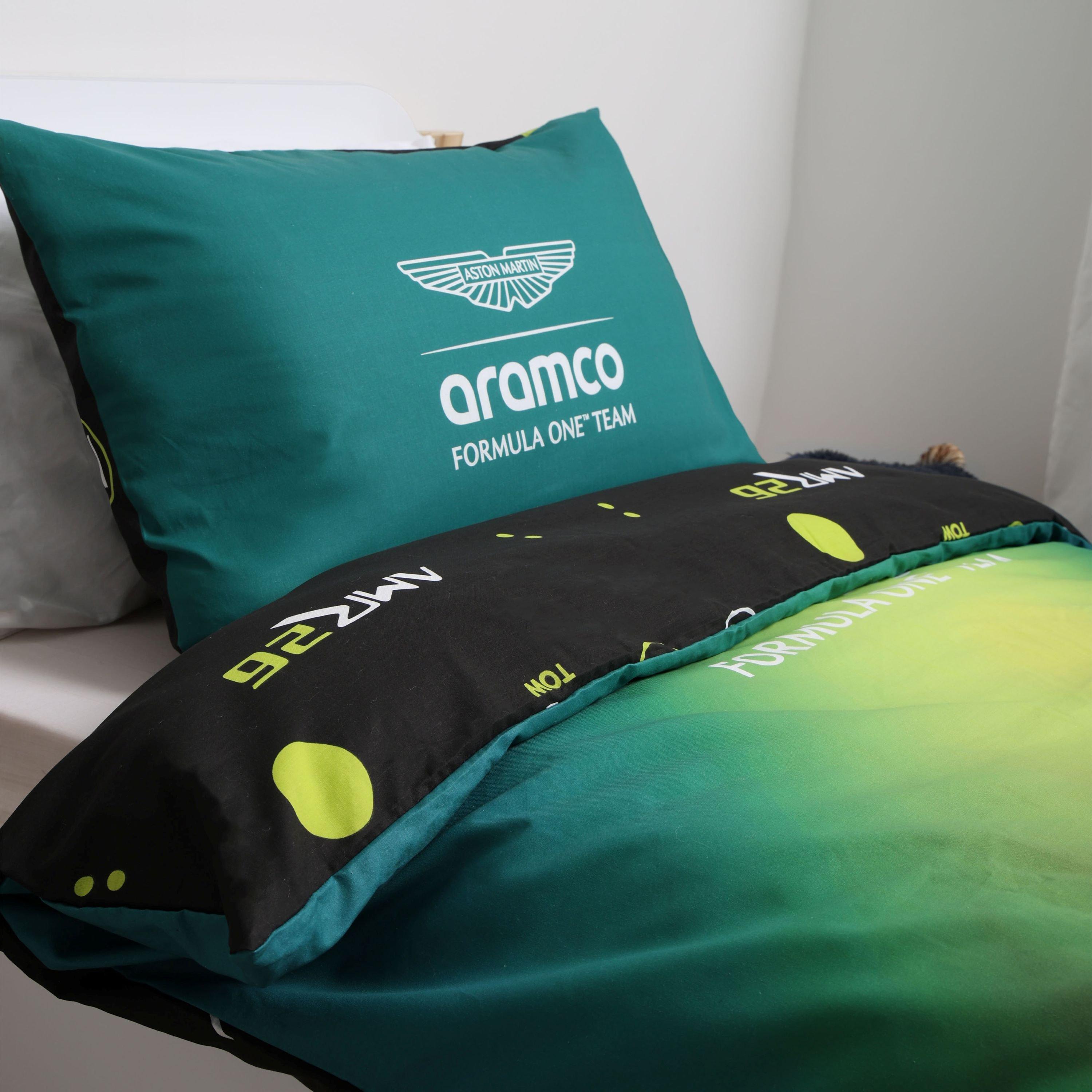 Green - Aston Martin - Aston Martin Wings Single Panel Duvet - 11