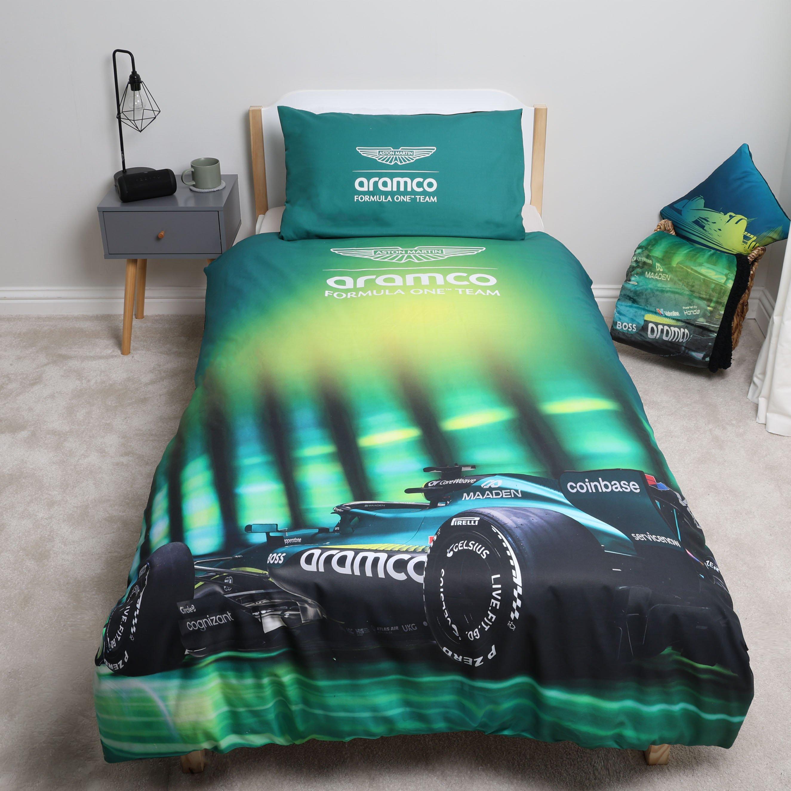 Green - Aston Martin - Aston Martin Wings Single Panel Duvet - 6