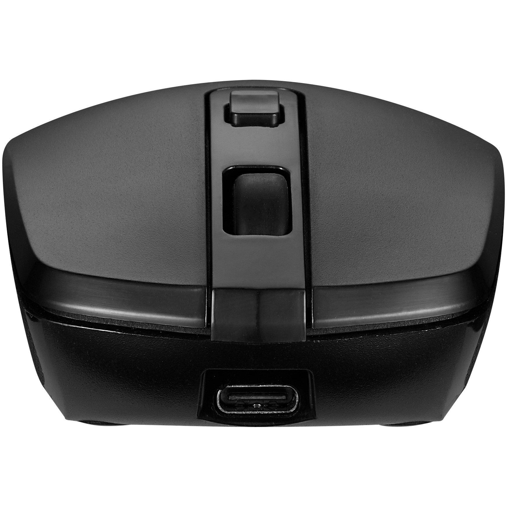Black - Volkano - Volkano Granite Series Rechargeable Wireless Mouse - 2