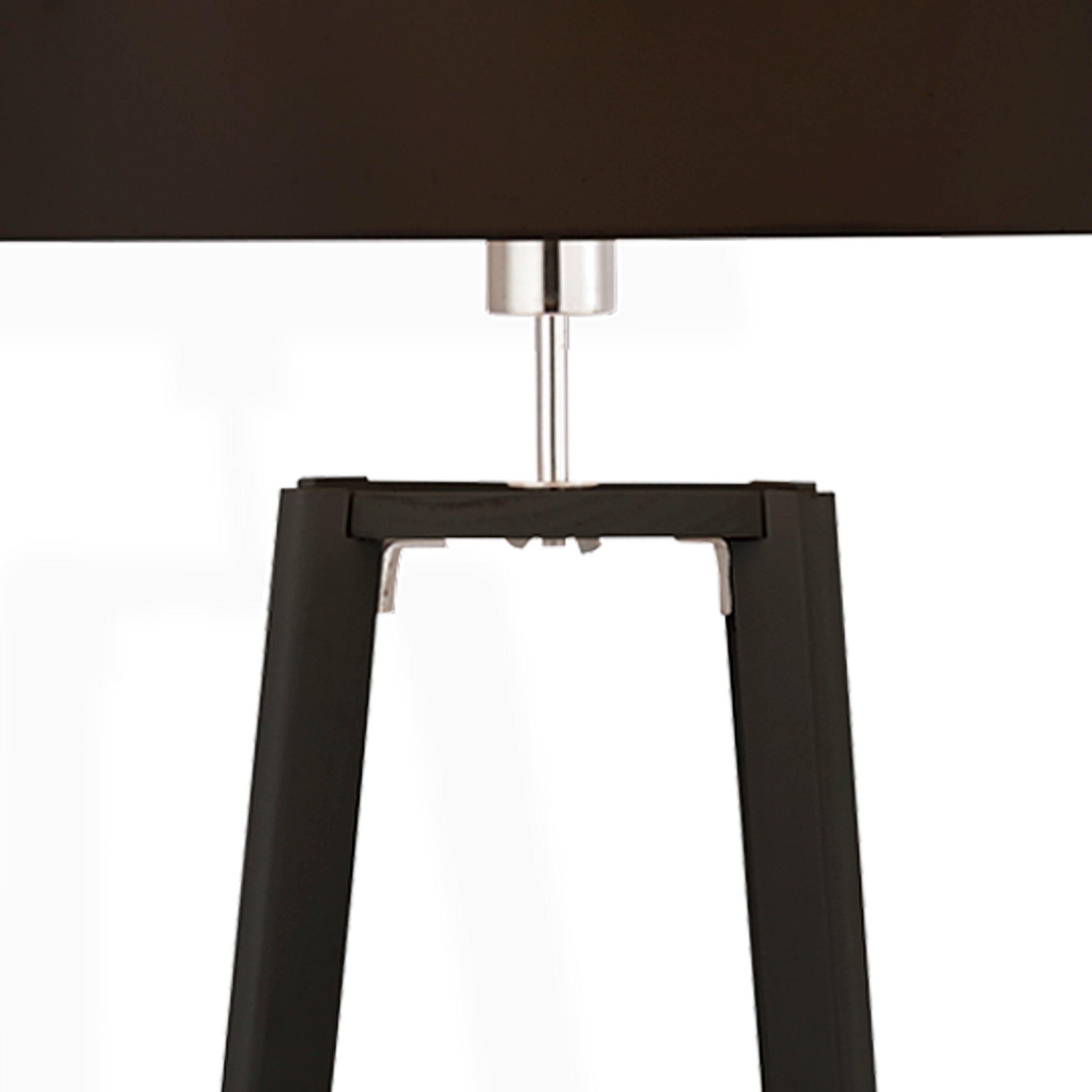 Black - Lighting Collection - Black Shelf Floor Lamp - 4