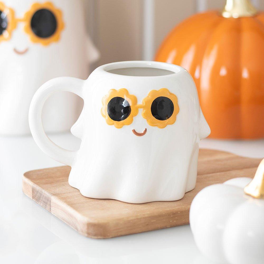 White - Something Different - Groovy Ghost Mug - 1