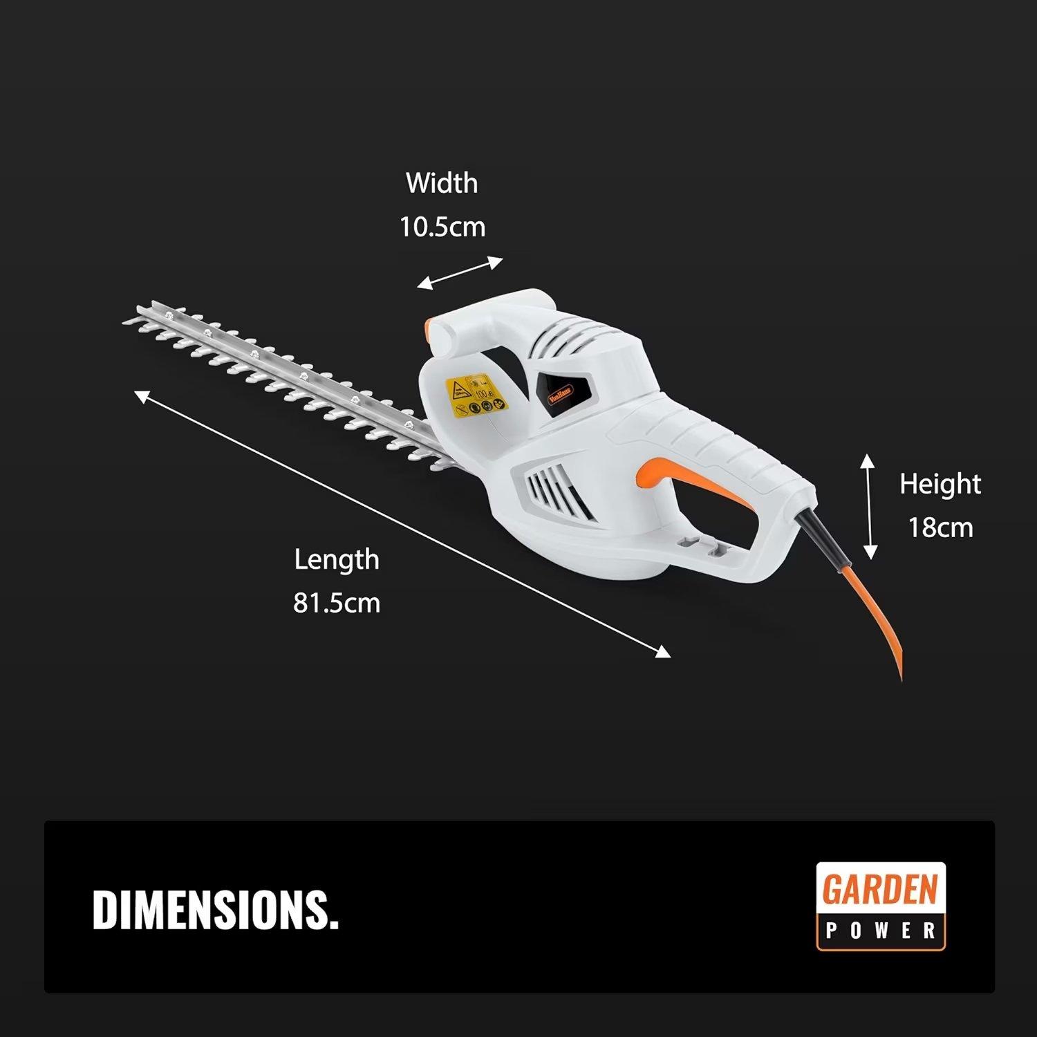 Grey - VonHaus - VonHaus  - 450W Hedge Trimmer - 8