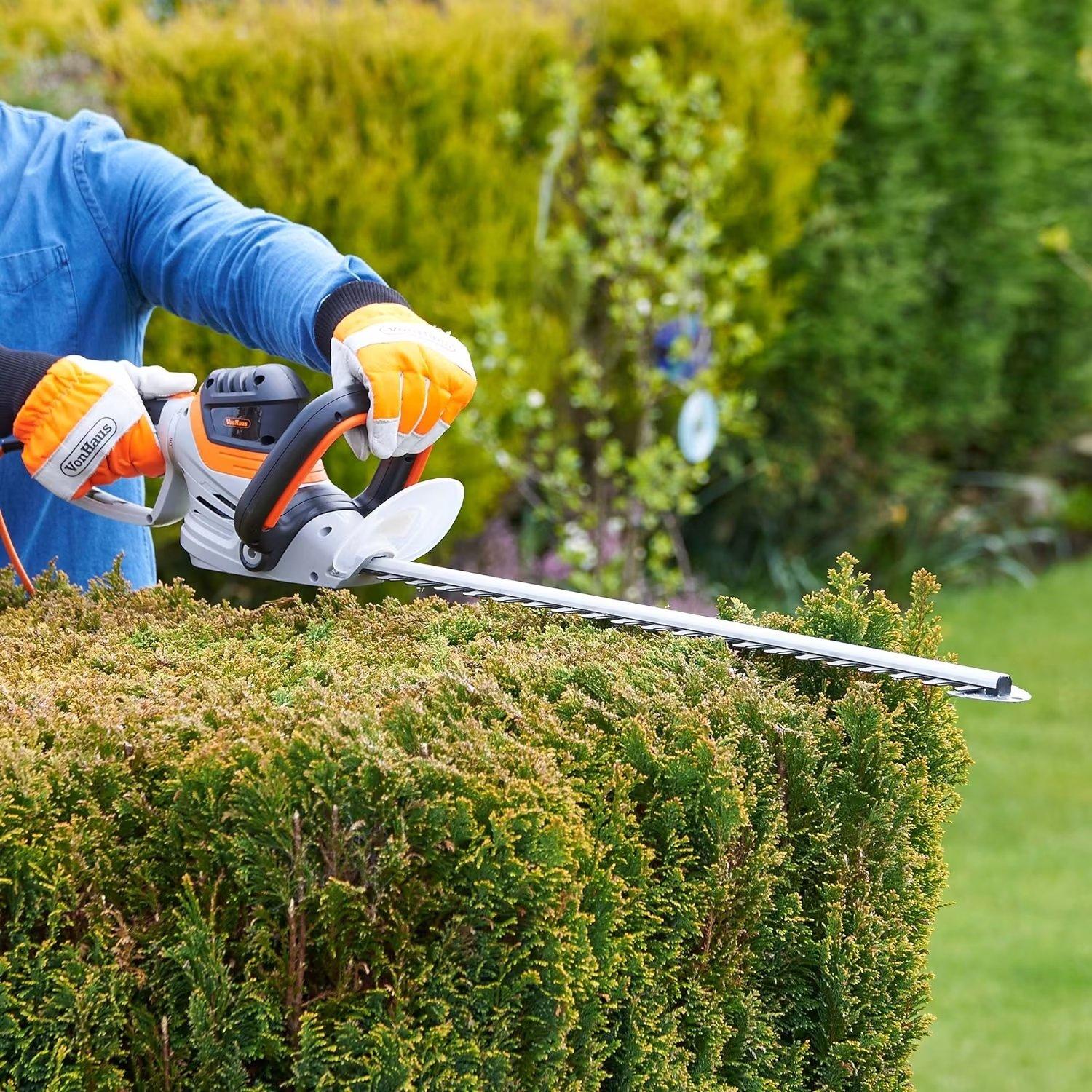 Grey - VonHaus - VonHaus  - 710W Rotatable Hedge Trimmer - 8