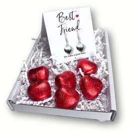Aye Do Best Friend Mini Gift Hamper Silver Heart Earrings