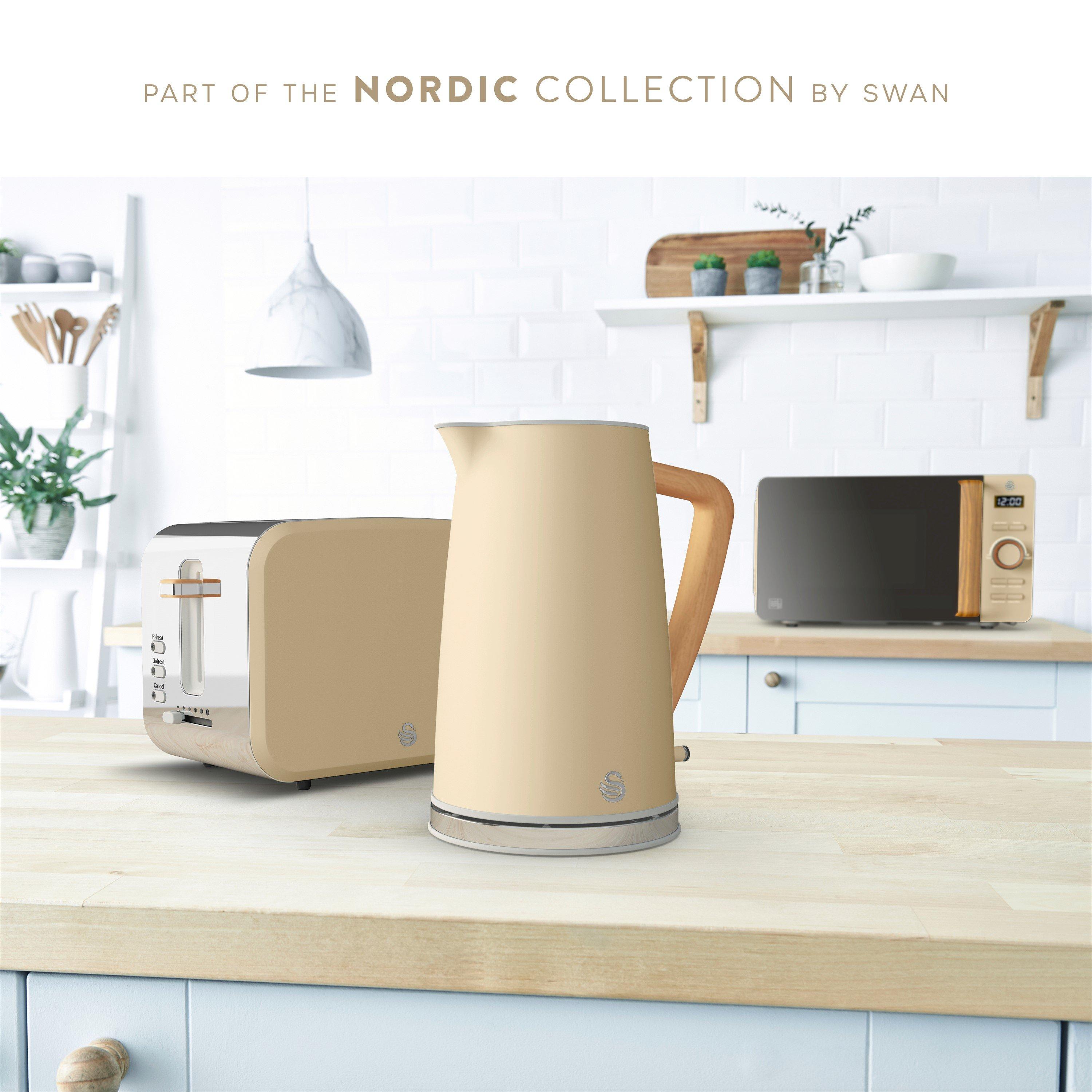 Oatmeal - Swan - Nordic 20L 800W Dig Microwave - 6
