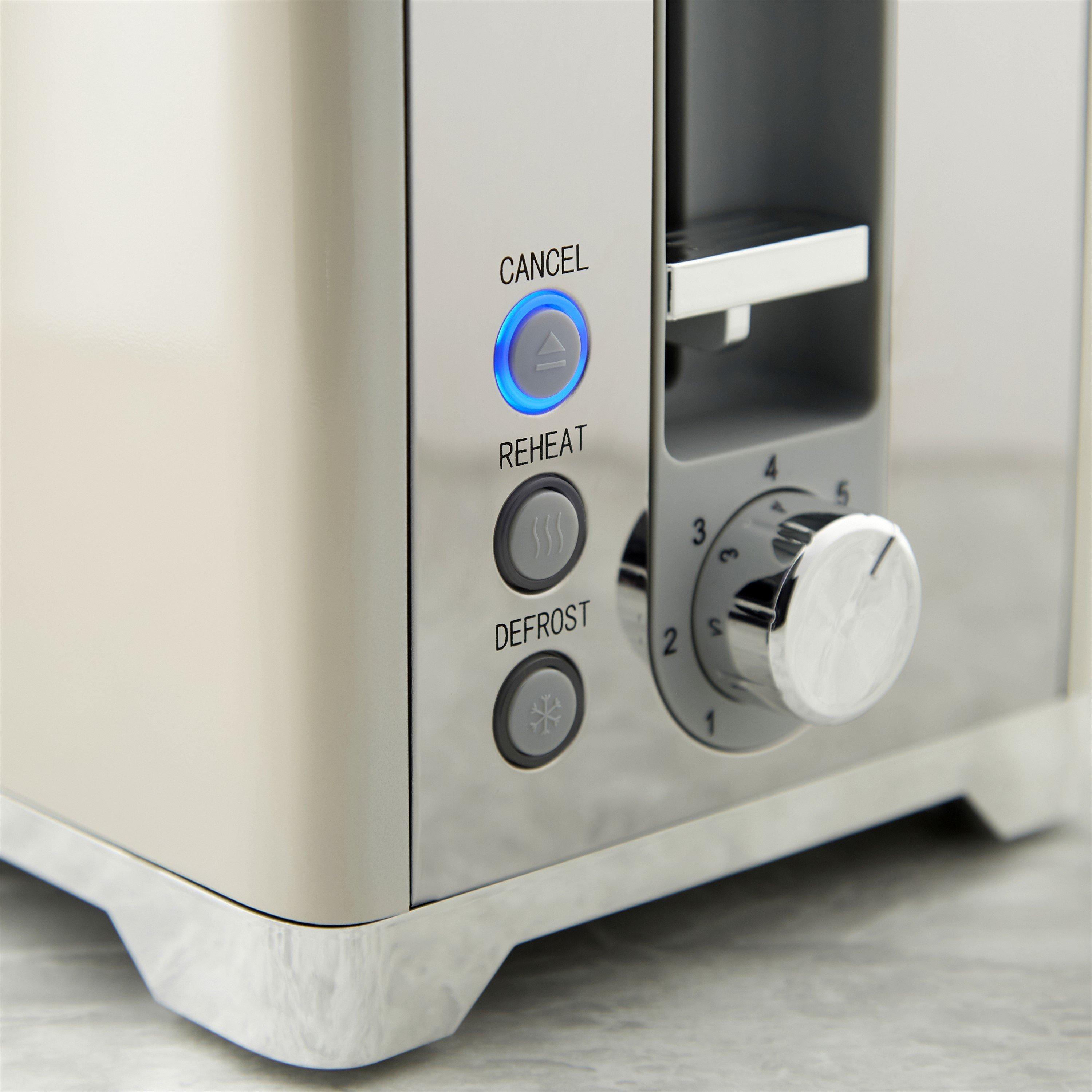 Cream - Swan - Solace Kitchen Set - 1.7L Kettle and 930W Toaster - 4