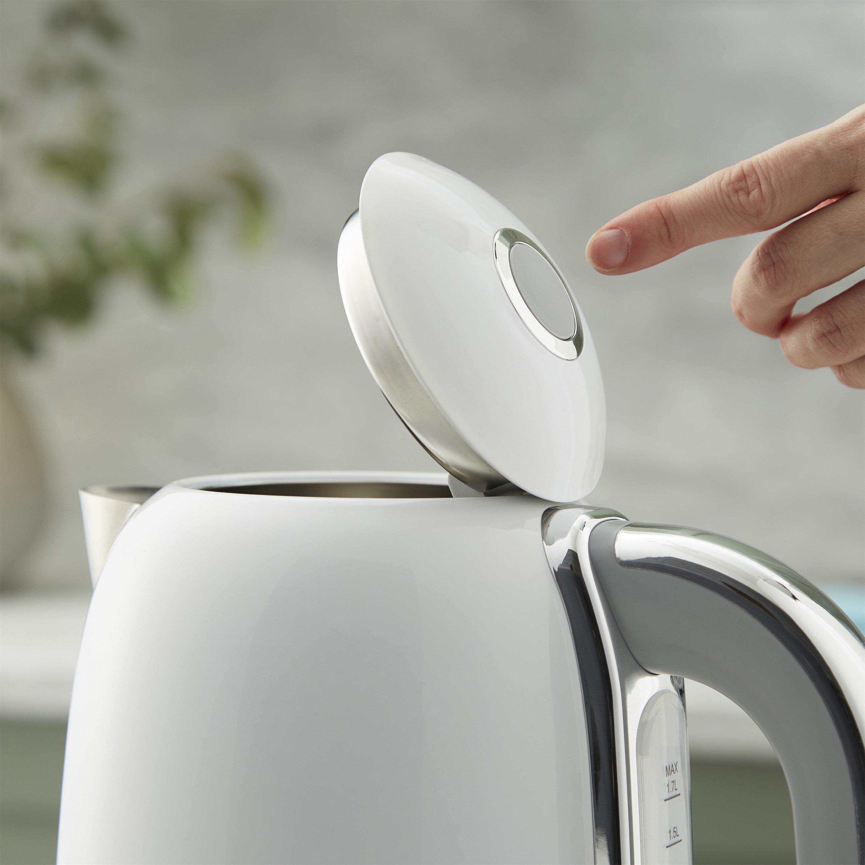 White With Chro - Swan - Swan Solace - Kettle 2 Slice Toaster - White - 2