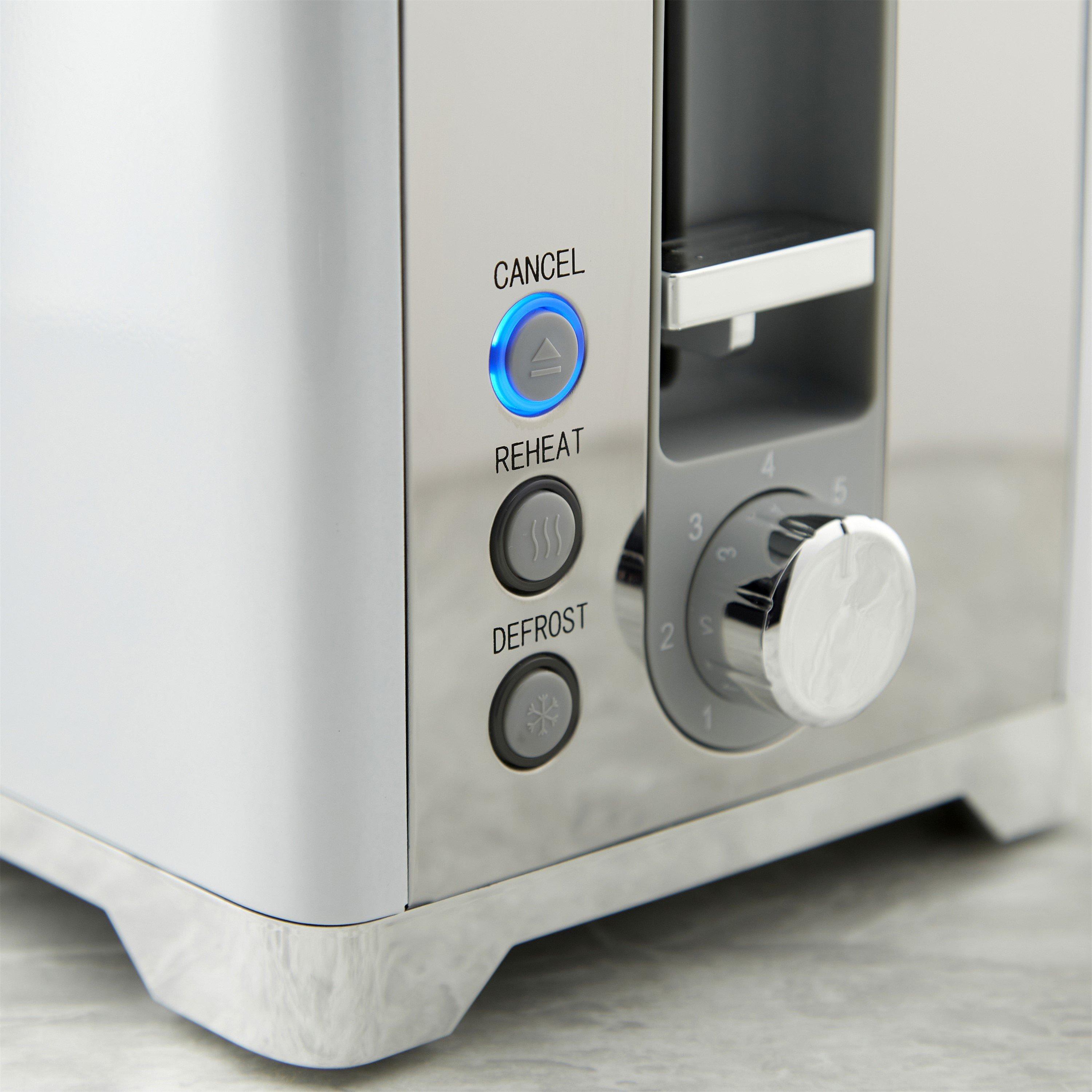 White With Chro - Swan - Swan Solace - Kettle 2 Slice Toaster - White - 4