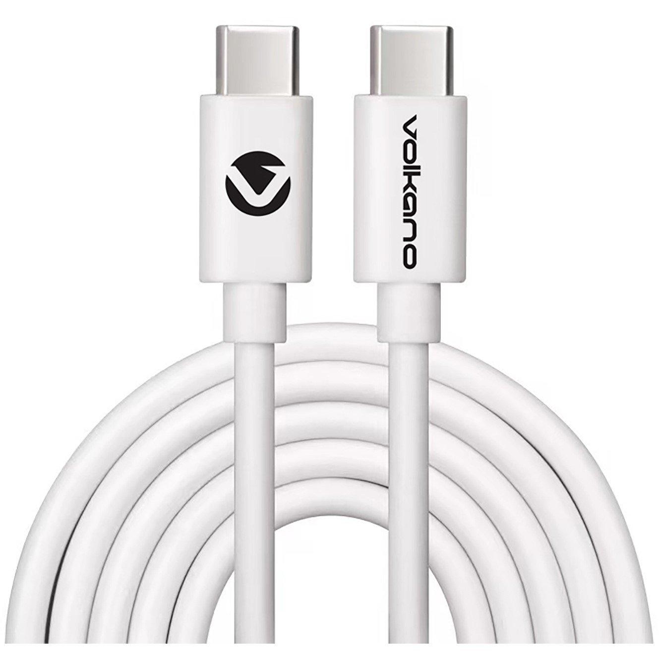 White - Volkano - Volkano 65W GaN PD & QC Dual USB Charger & Cable - 3