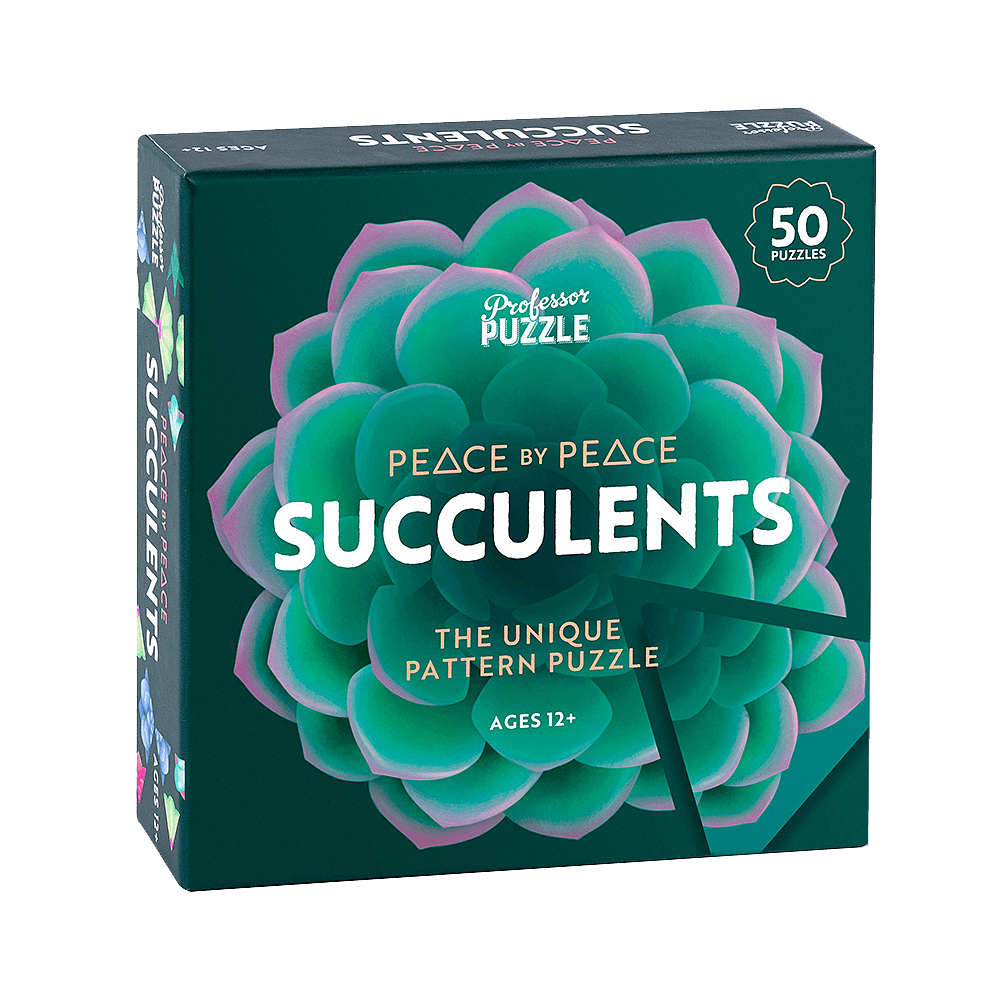 Professor Puzzle Peace by Peace: Succulents