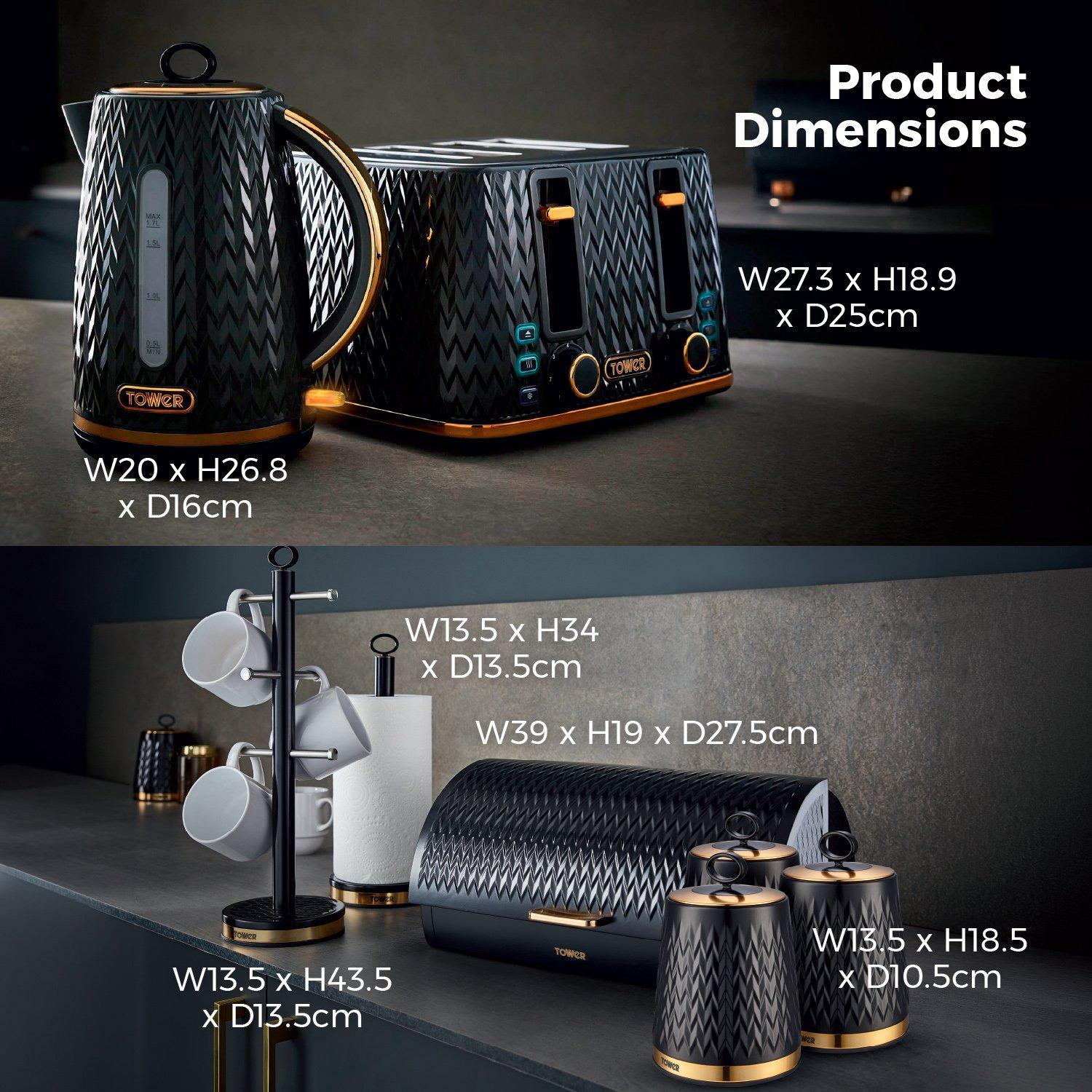 None - Tower - Empire 3KW 1.7L Kettle and Toaster - 7