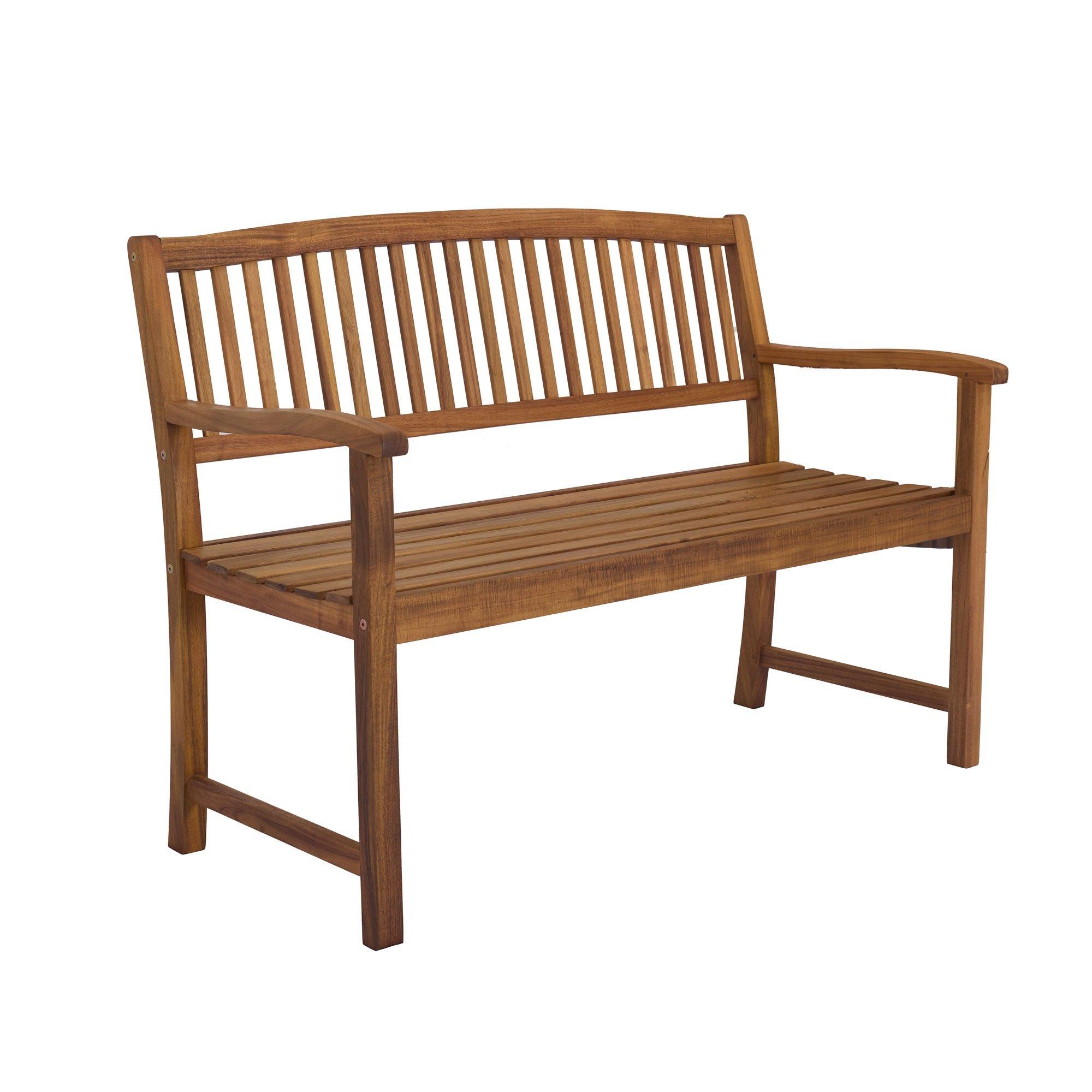 Wood - Suntime - Acacia Two Seat Garden Bench - 1