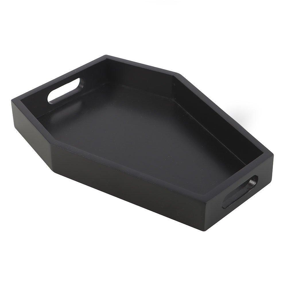 Black - Something Different - Plain Black Coffin Trinket Tray - 2