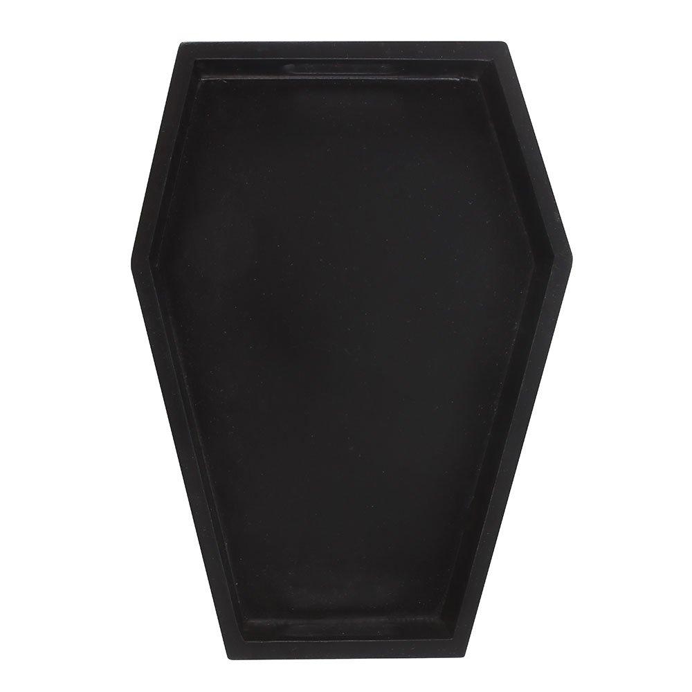 Black - Something Different - Plain Black Coffin Trinket Tray - 3