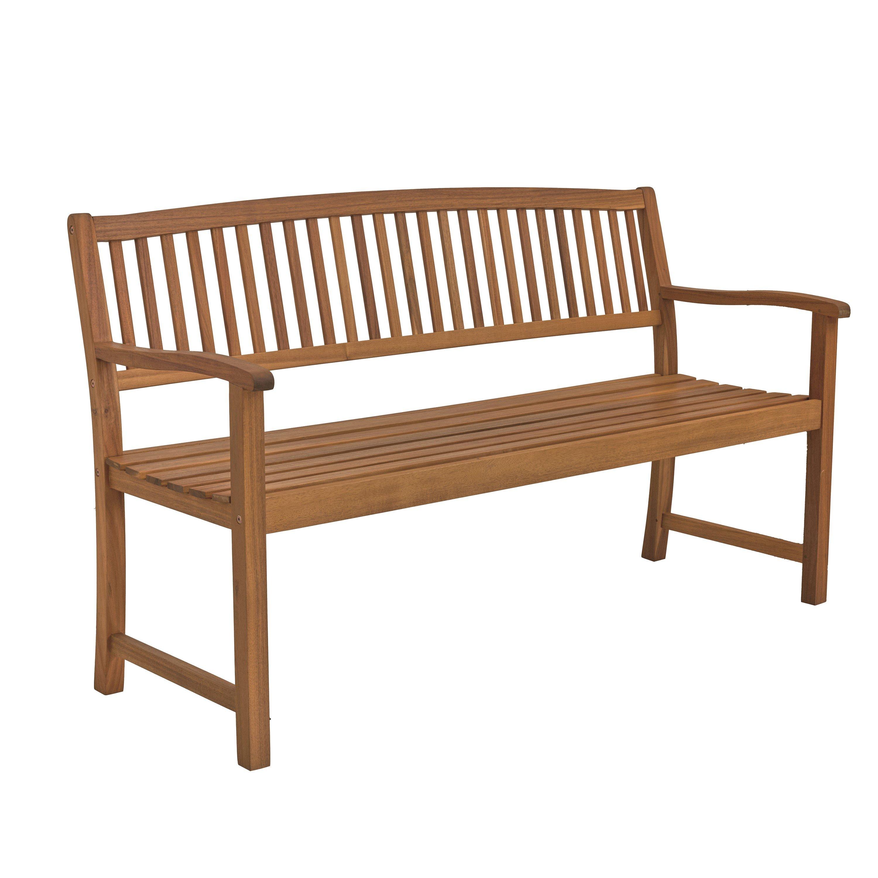 Wood - Suntime - Acacia Three Seater Garden Bench - 1