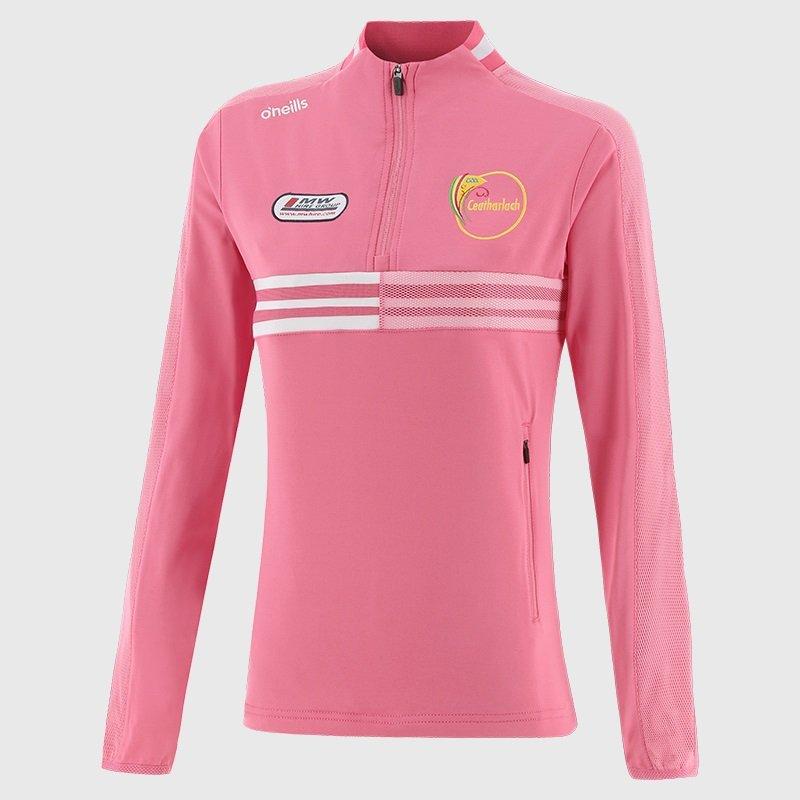 Pink/Pink/White - ONeills - Carlow Nepal Half Zip Top Ladies - 1