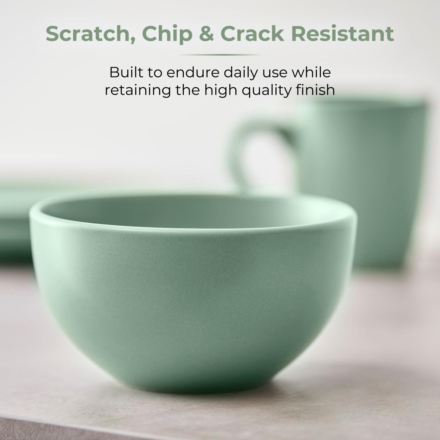Sage - Tower - Tower 16 Piece Dinner Set Smooth Matte Glaze Finish - 5