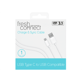 Fresh Connect GAME Type C Cable 1M White